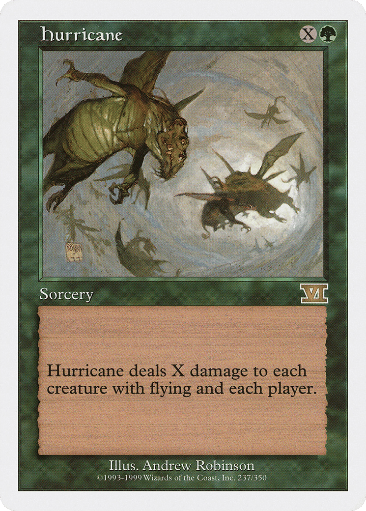 Hurricane — Classic Sixth Edition — Magic: The Gathering