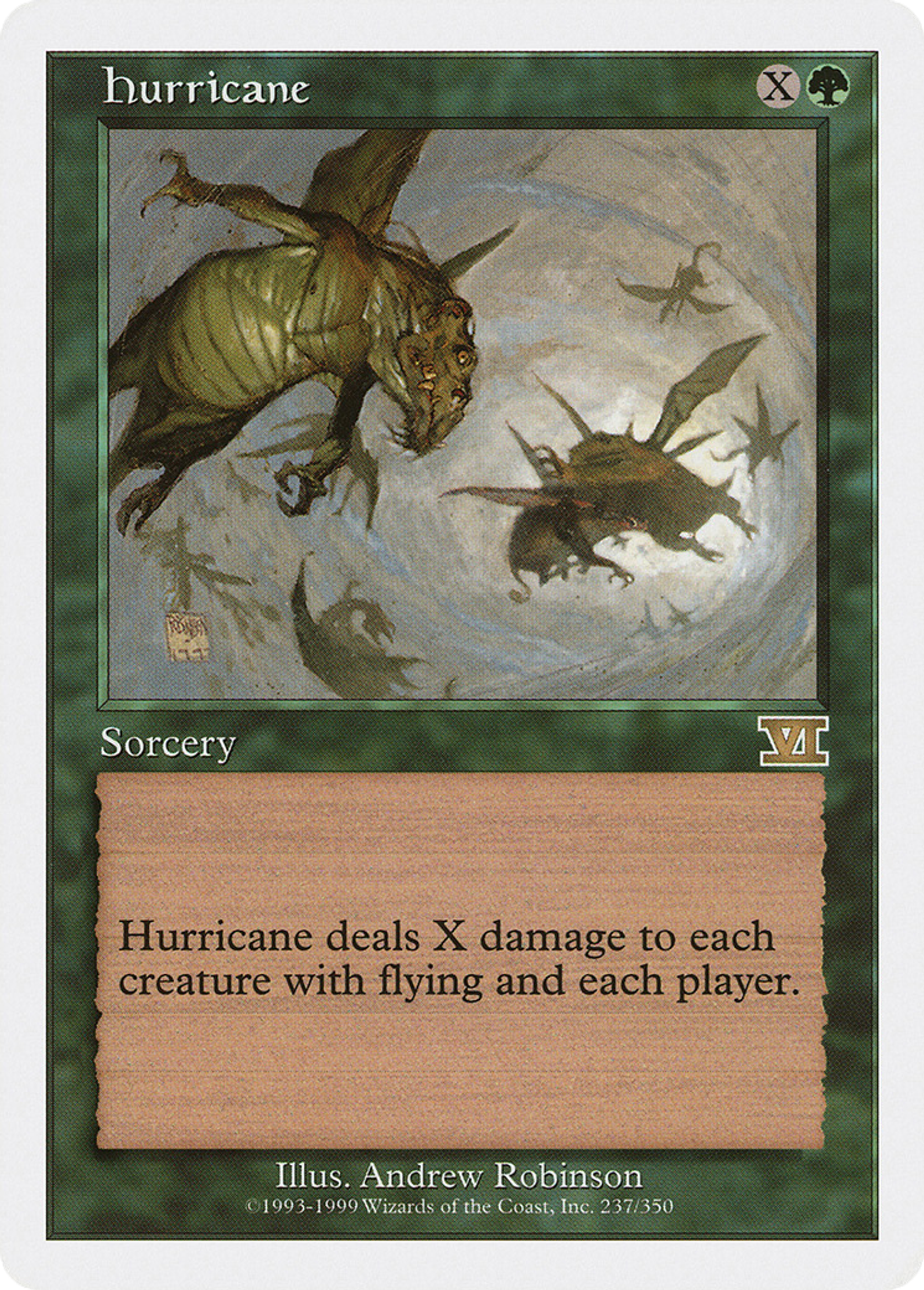Hurricane — Classic Sixth Edition — Magic: The Gathering