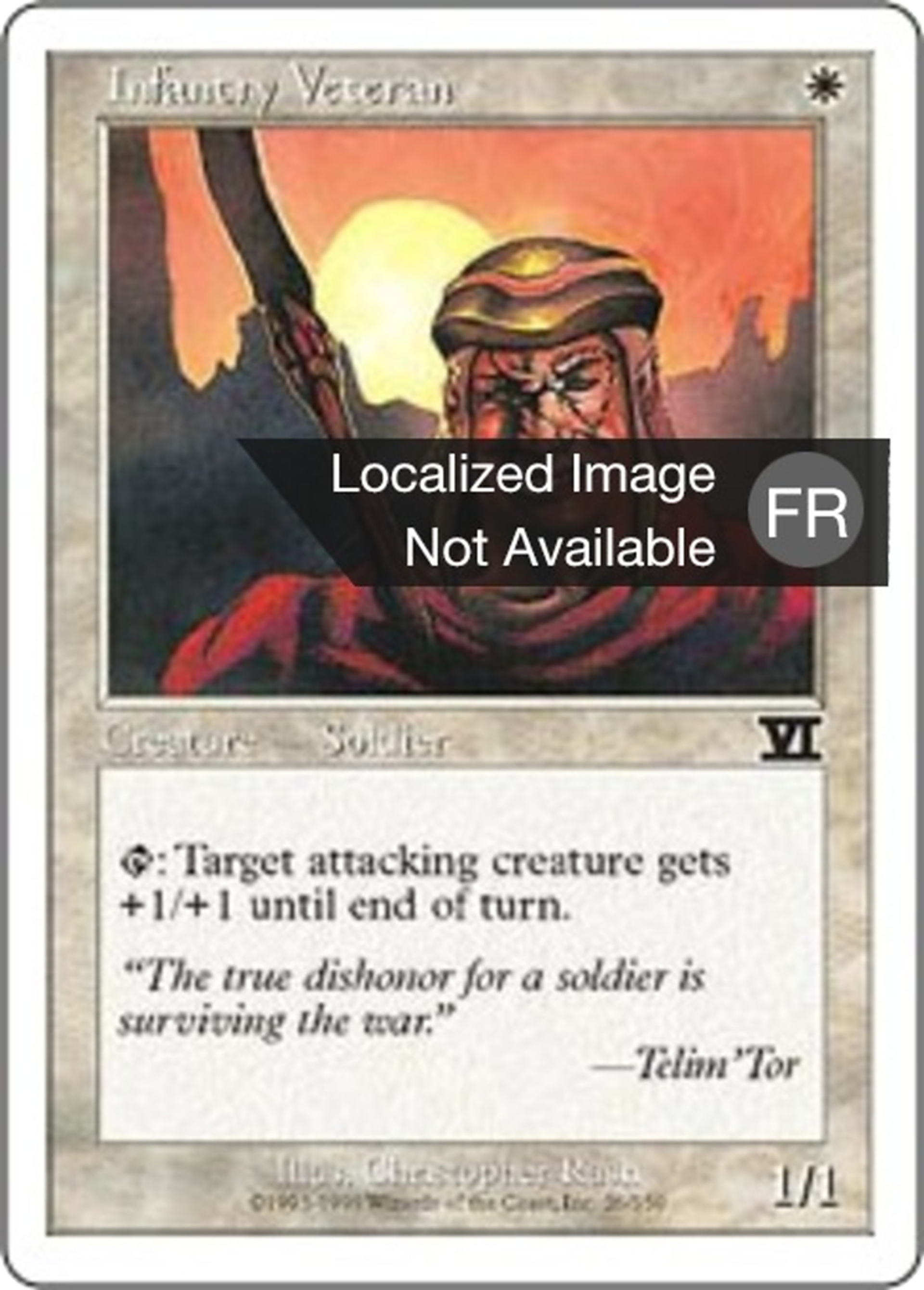 Vétéran de l'infanterie — Classic Sixth Edition — Magic: The Gathering