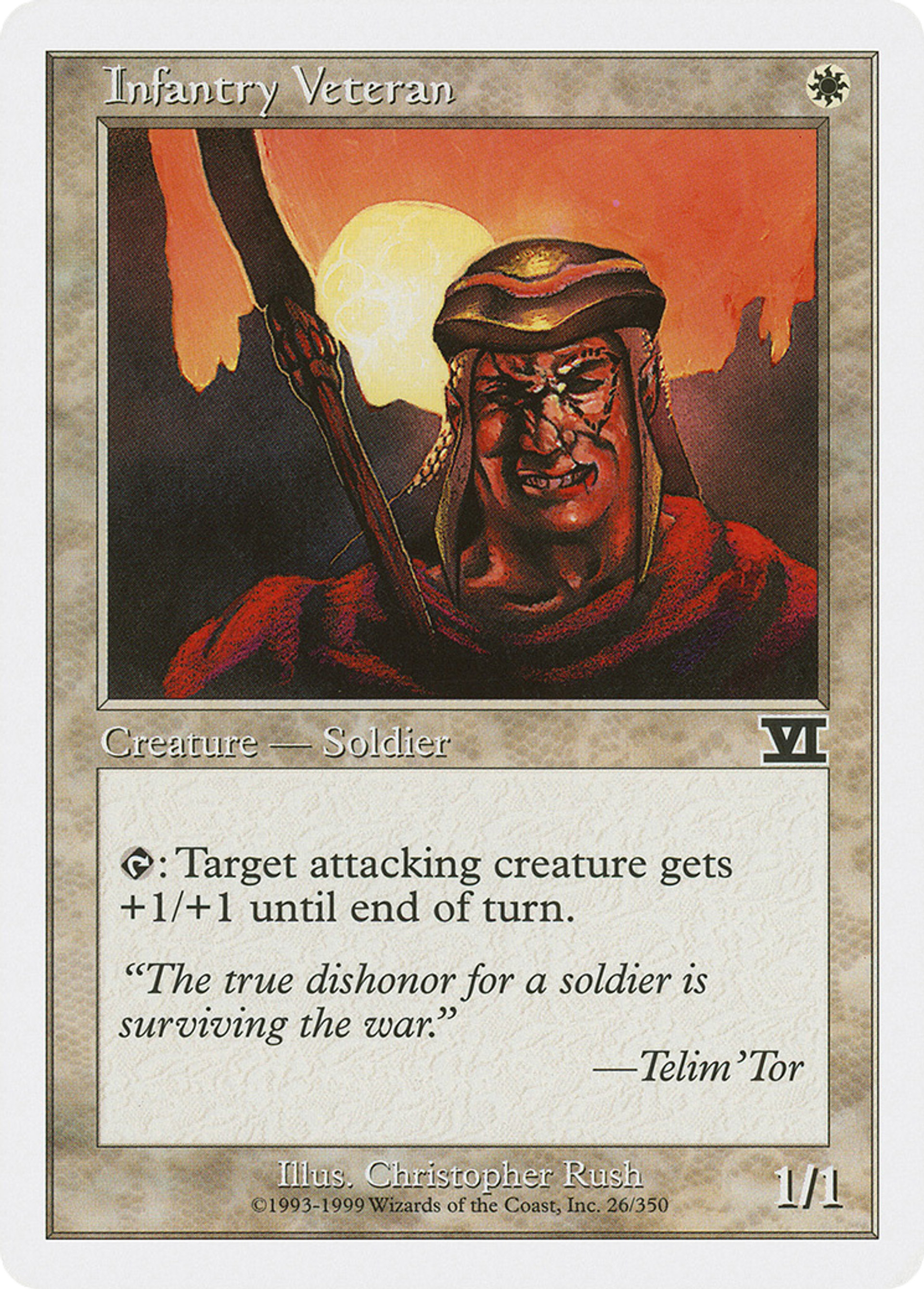 Infantry Veteran — Classic Sixth Edition — Magic: The Gathering