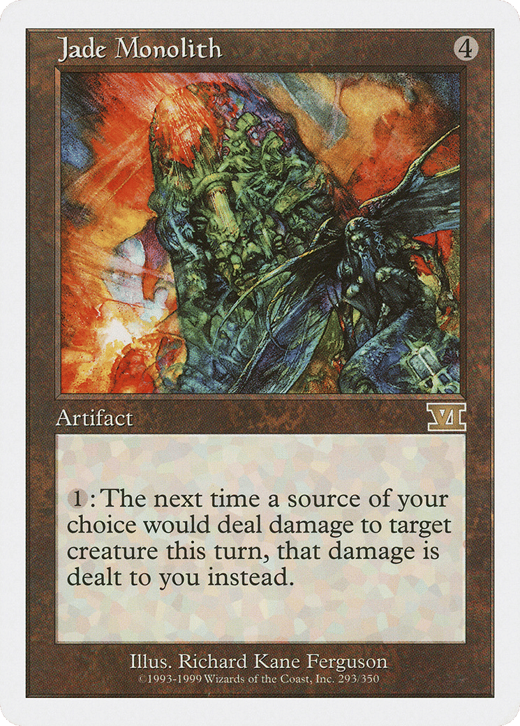 Jade Monolith — Classic Sixth Edition — Magic: The Gathering