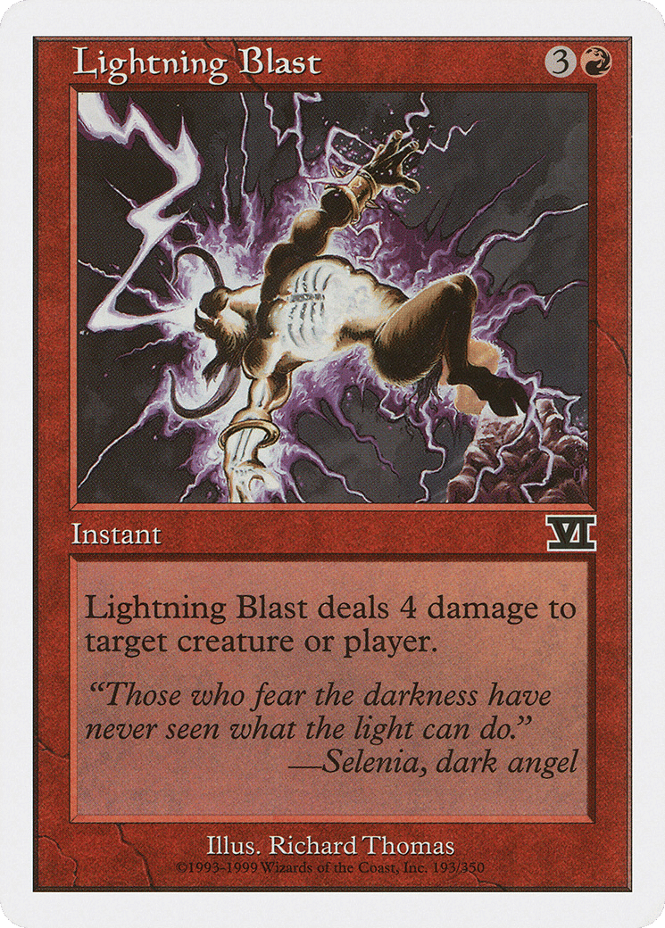 Lightning Blast — Classic Sixth Edition — Magic: The Gathering