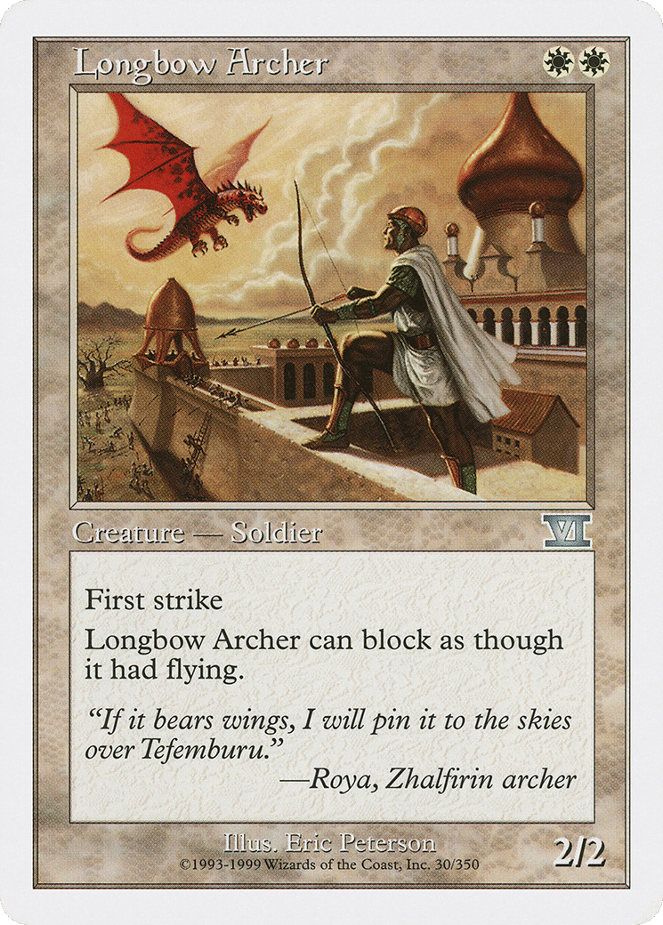 Longbow Archer — Classic Sixth Edition — Magic: The Gathering