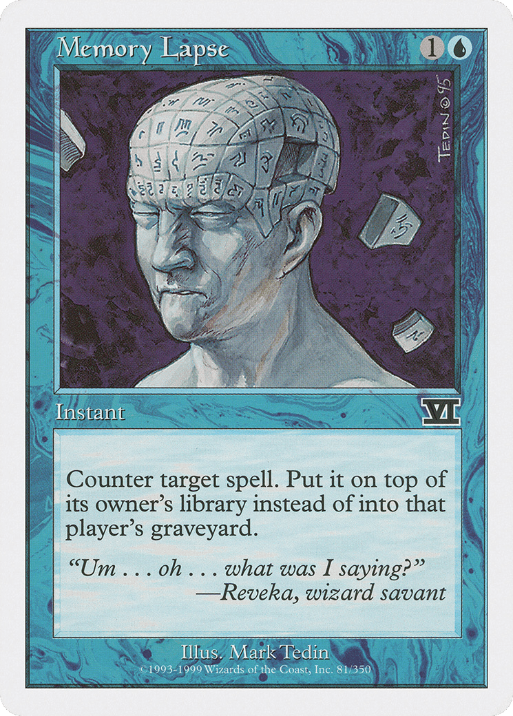 Memory Lapse — Classic Sixth Edition — Magic: The Gathering