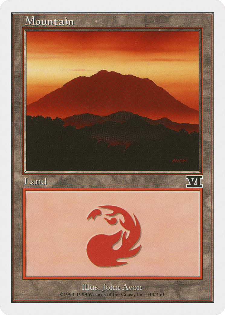Mountain — Classic Sixth Edition — Magic: The Gathering