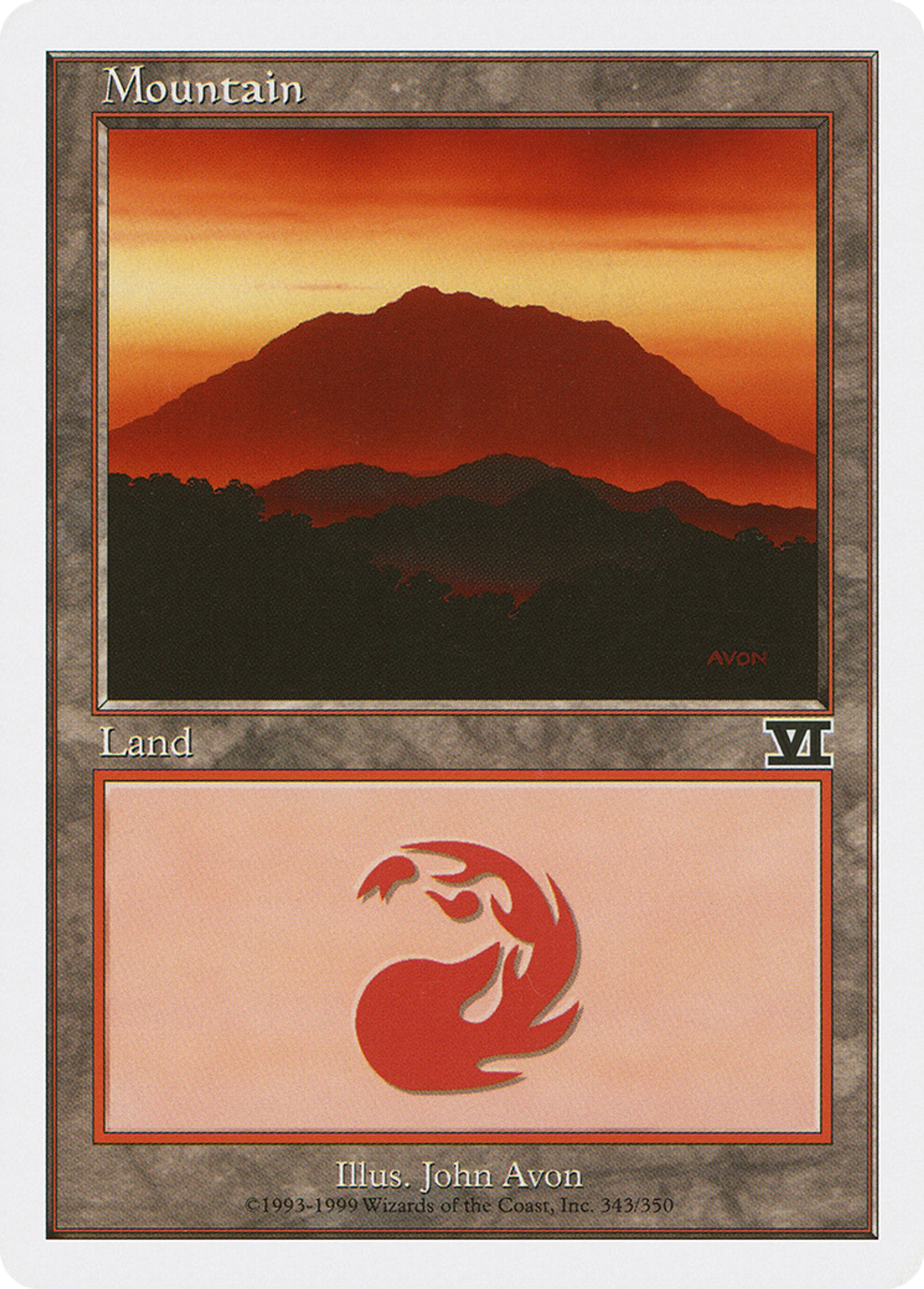 Mountain — Classic Sixth Edition — Magic: The Gathering