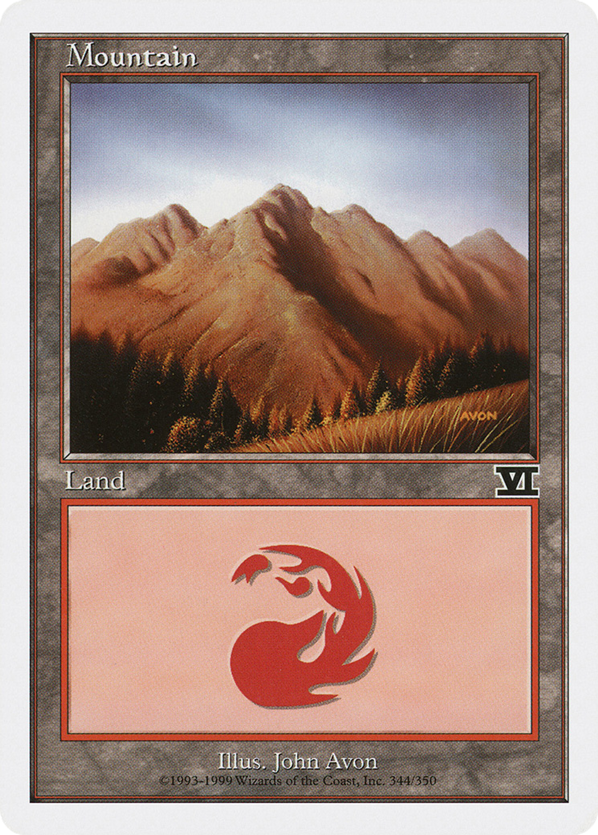 Mountain — Classic Sixth Edition — Magic: The Gathering