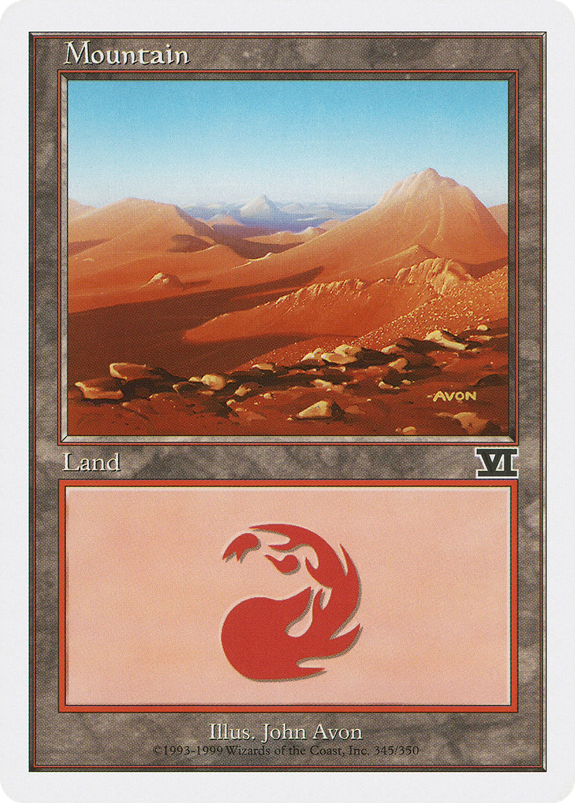 Mountain — Classic Sixth Edition — Magic: The Gathering