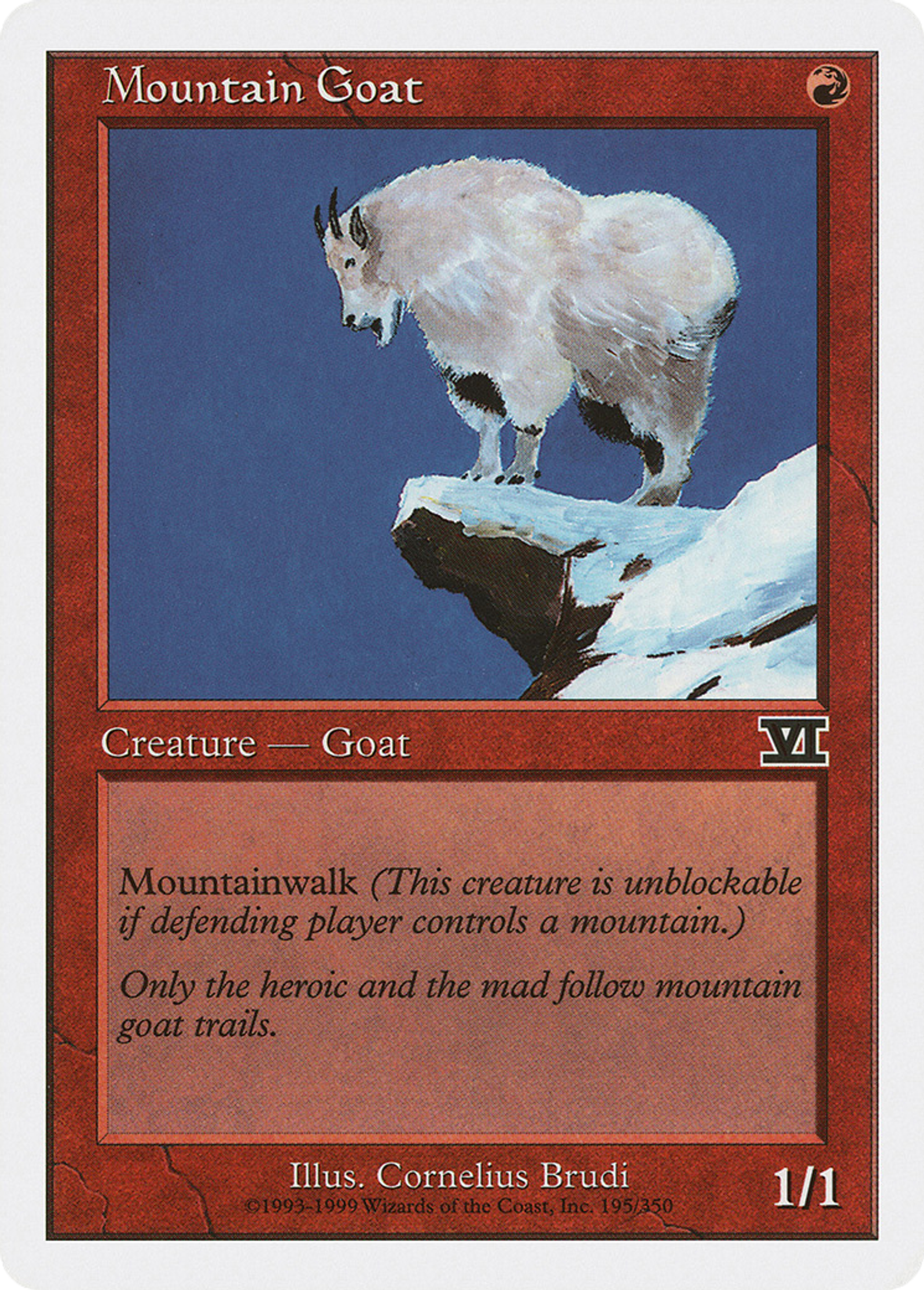 Mountain Goat — Classic Sixth Edition — Magic: The Gathering