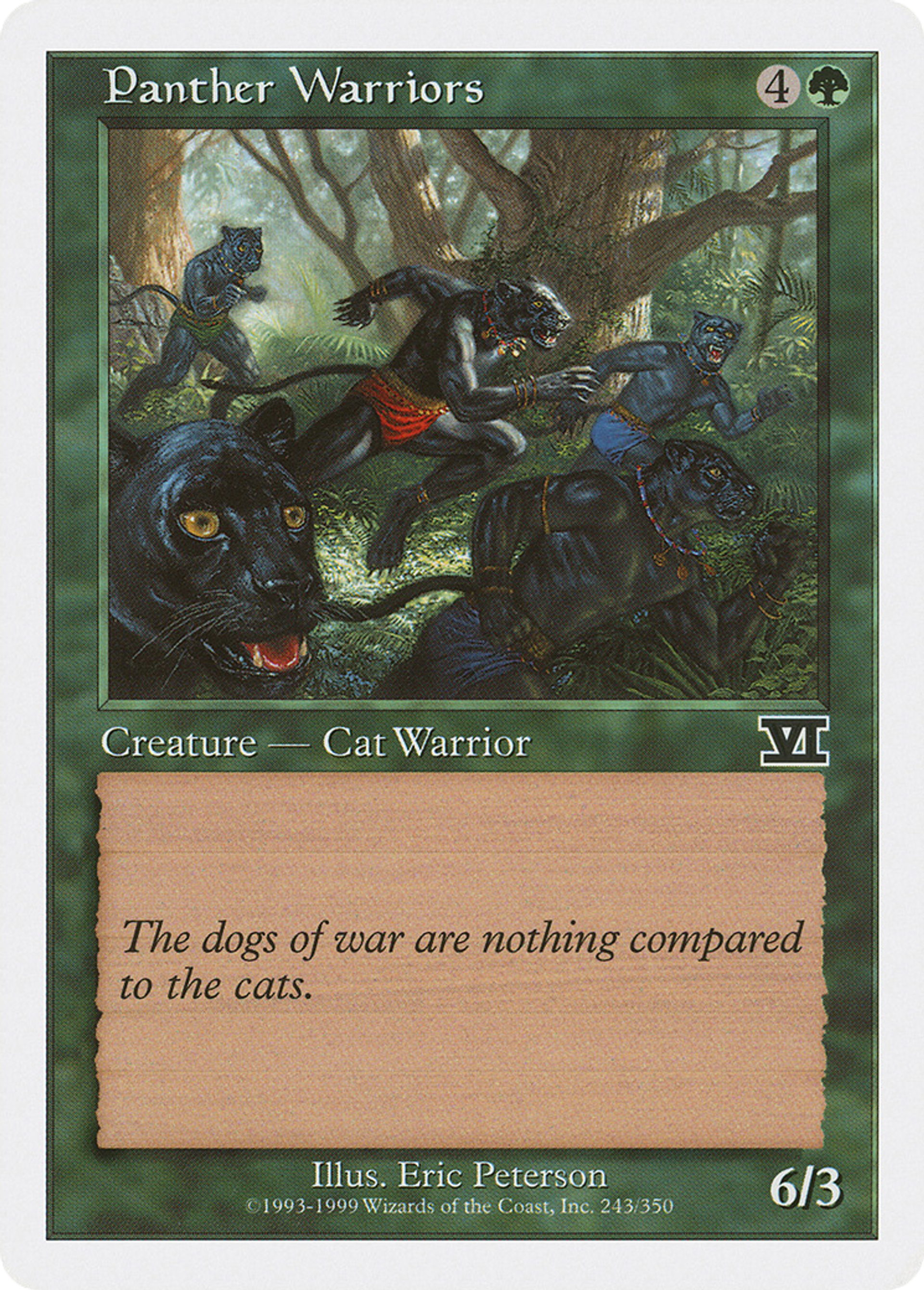 Panther Warriors — Classic Sixth Edition — Magic: The Gathering