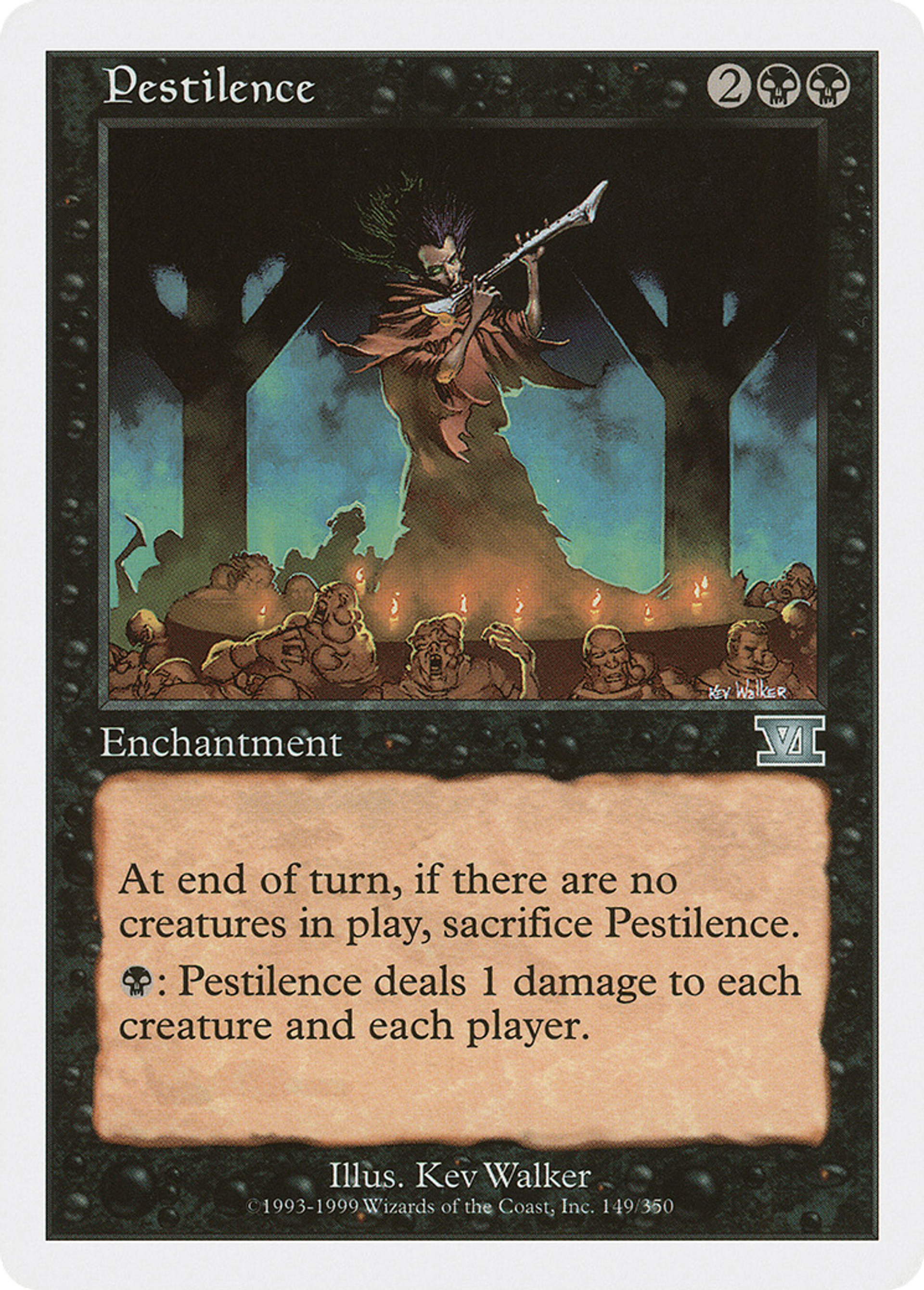 Pestilence — Classic Sixth Edition — Magic: The Gathering