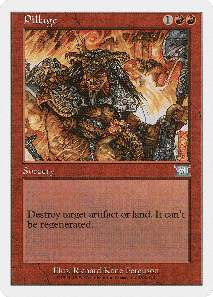 Pillage — Classic Sixth Edition — Magic: The Gathering