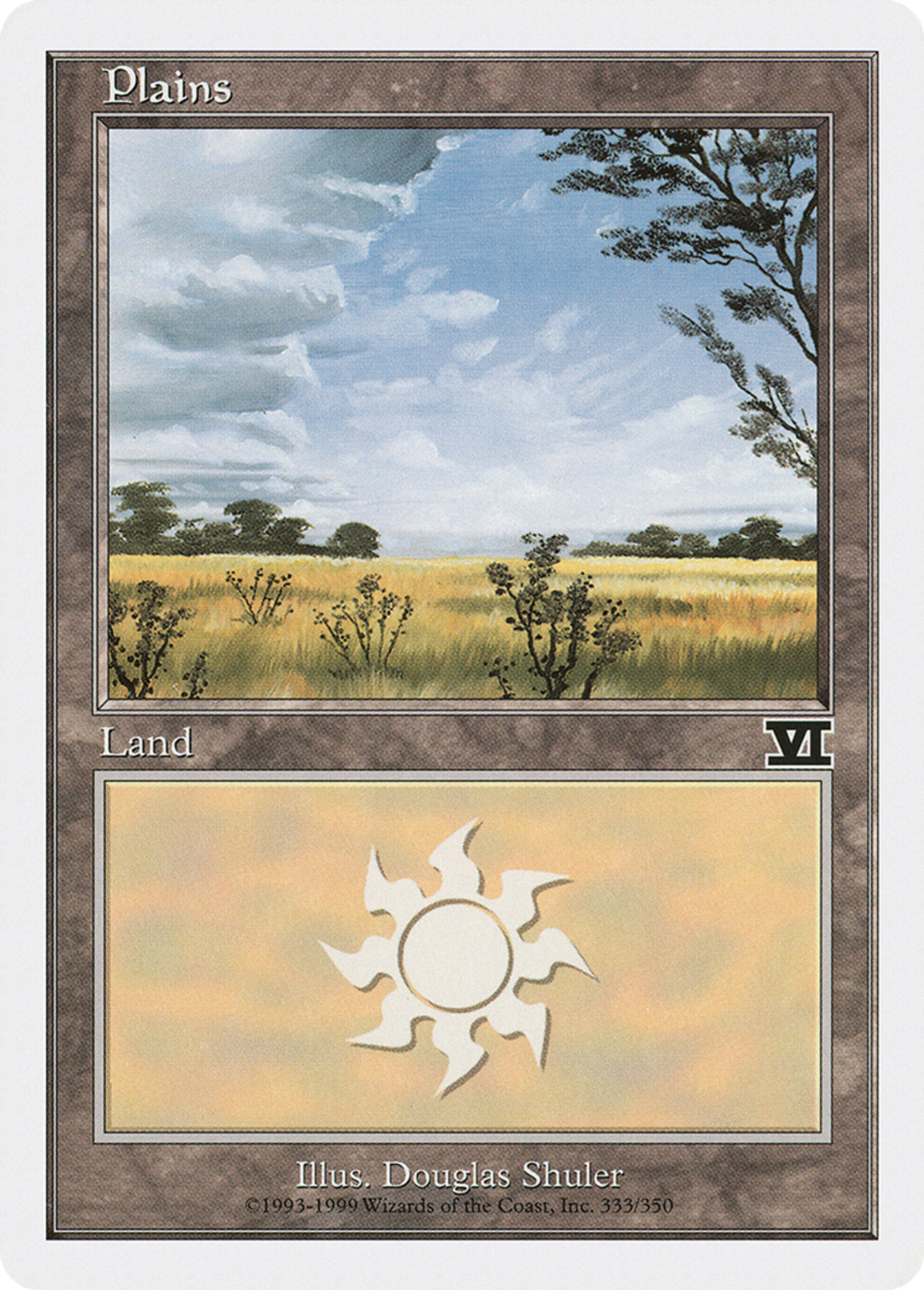 Plains — Classic Sixth Edition — Magic: The Gathering