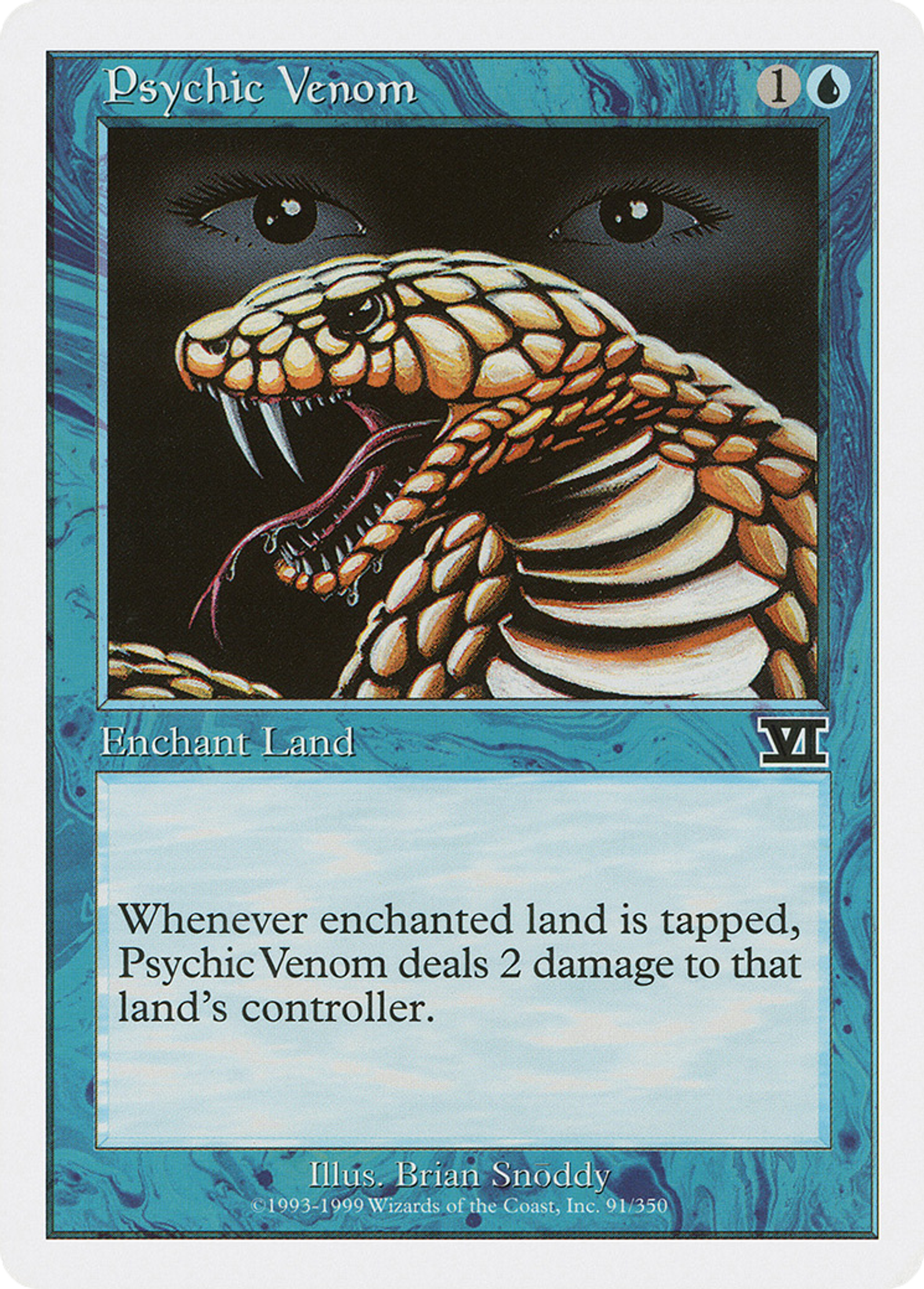 Psychic Venom — Classic Sixth Edition — Magic: The Gathering