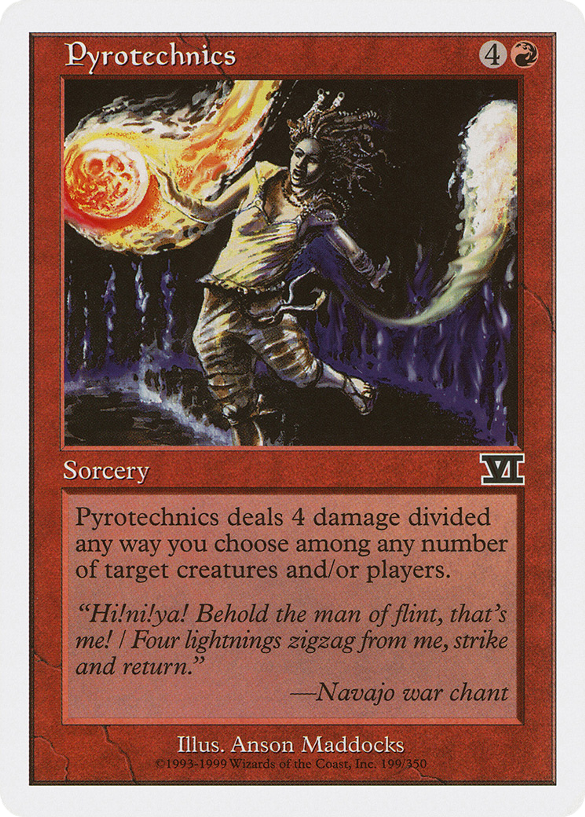Pyrotechnics — Classic Sixth Edition — Magic: The Gathering