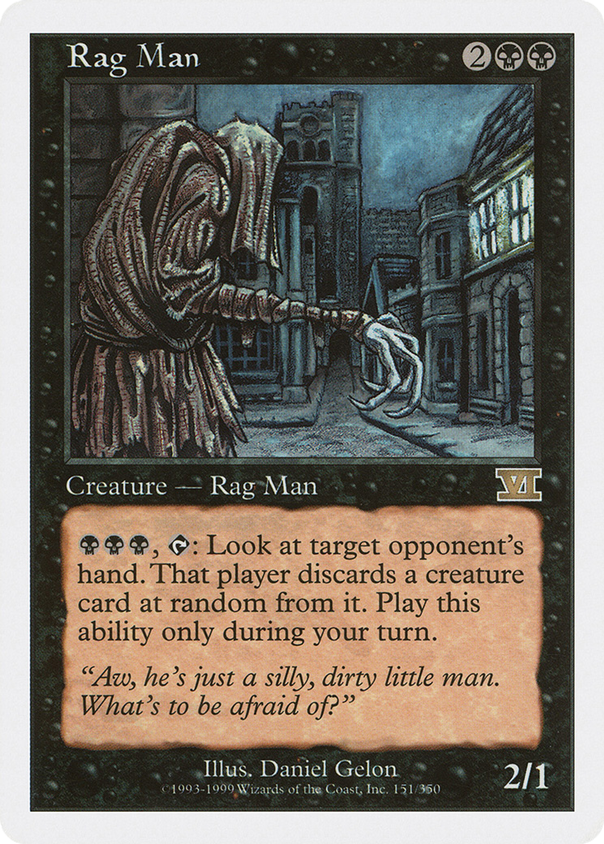 Rag Man — Classic Sixth Edition — Magic: The Gathering