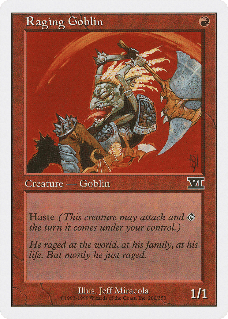 Raging Goblin — Classic Sixth Edition — Magic: The Gathering