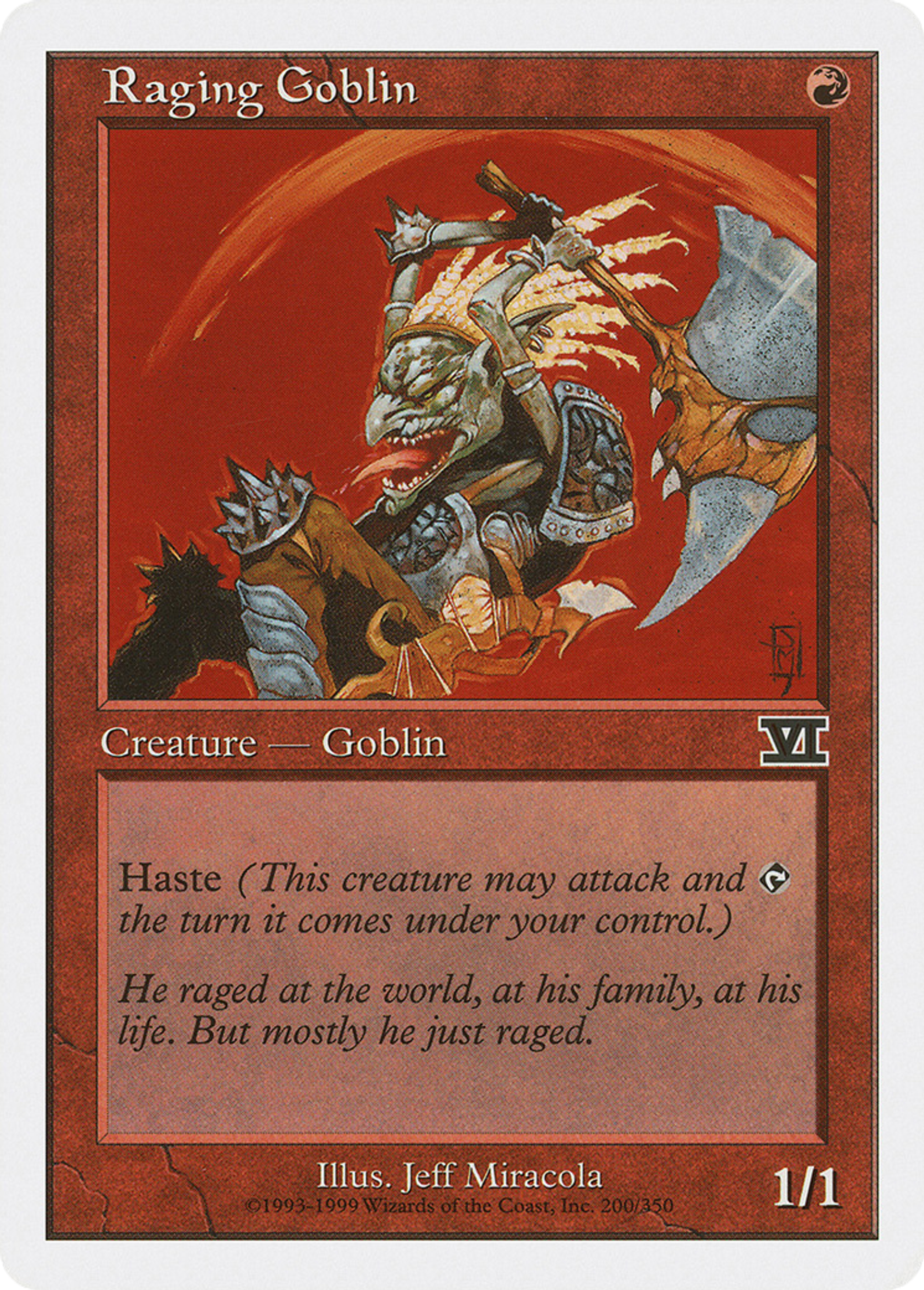 Raging Goblin — Classic Sixth Edition — Magic: The Gathering