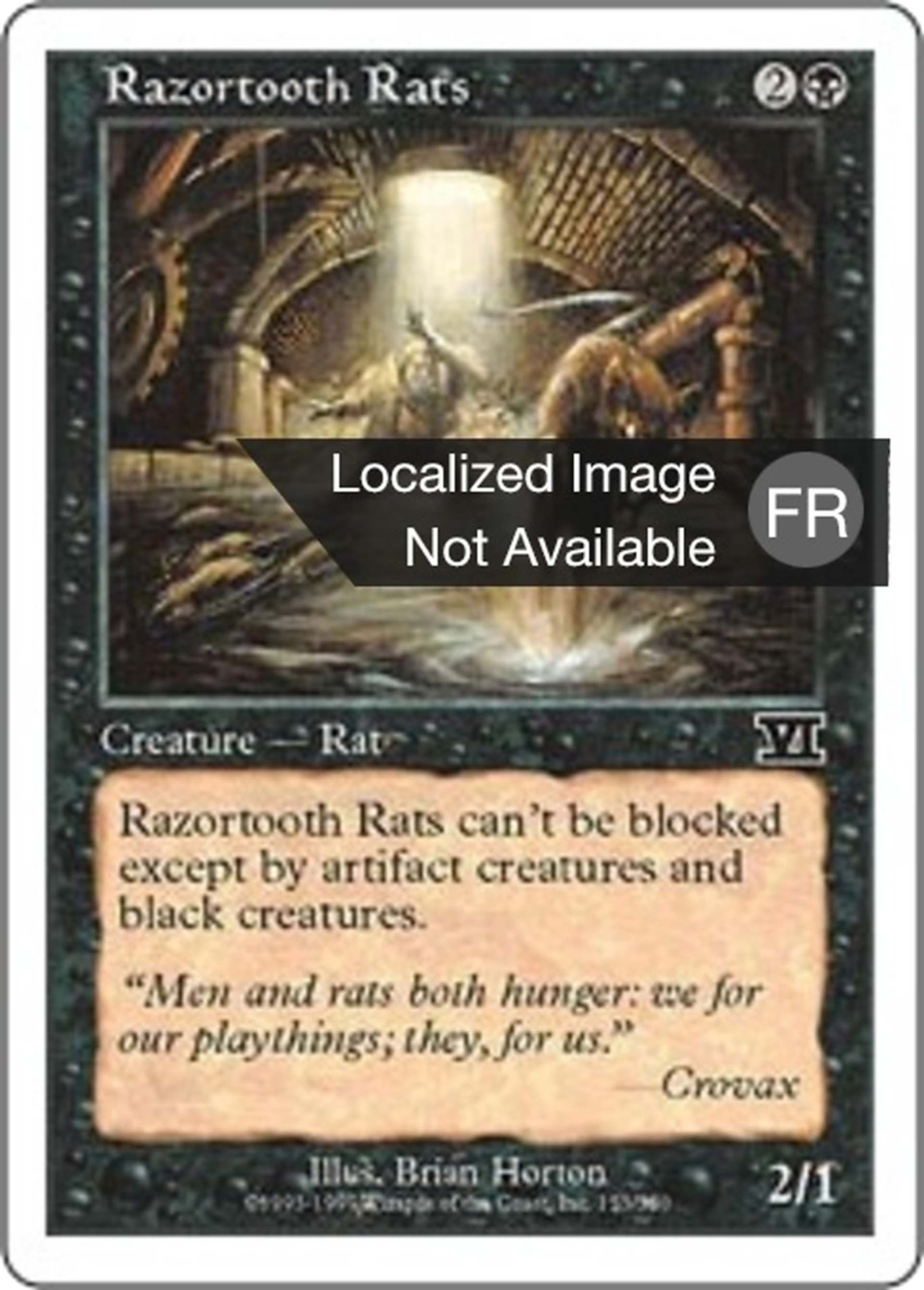 Rats aux dents tranchantes — Classic Sixth Edition — Magic: The Gathering