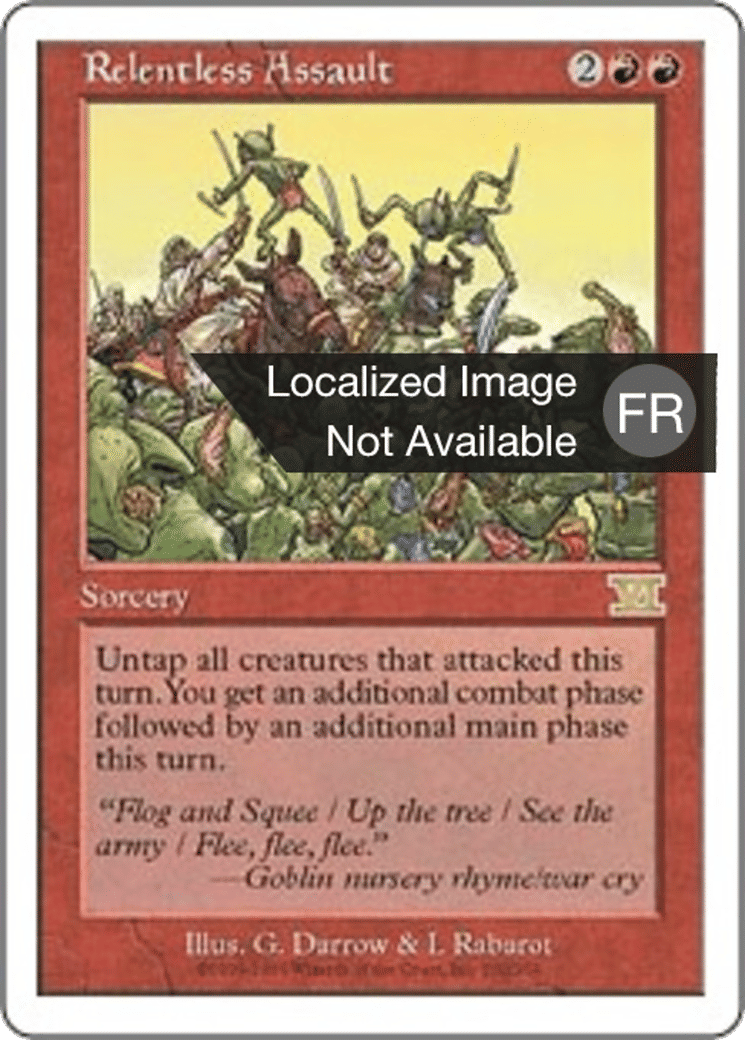 Assaut implacable — Classic Sixth Edition — Magic: The Gathering