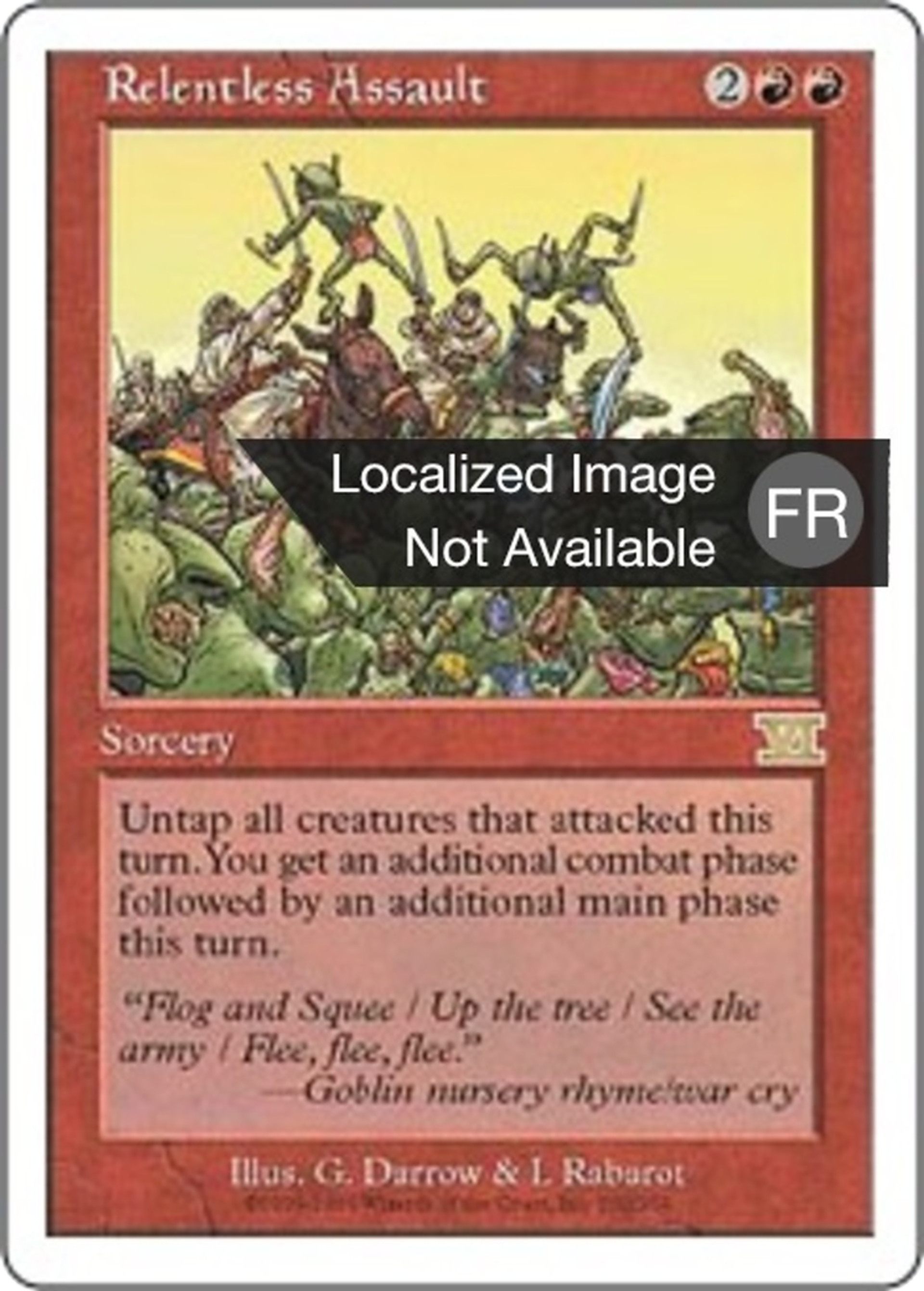 Assaut implacable — Classic Sixth Edition — Magic: The Gathering