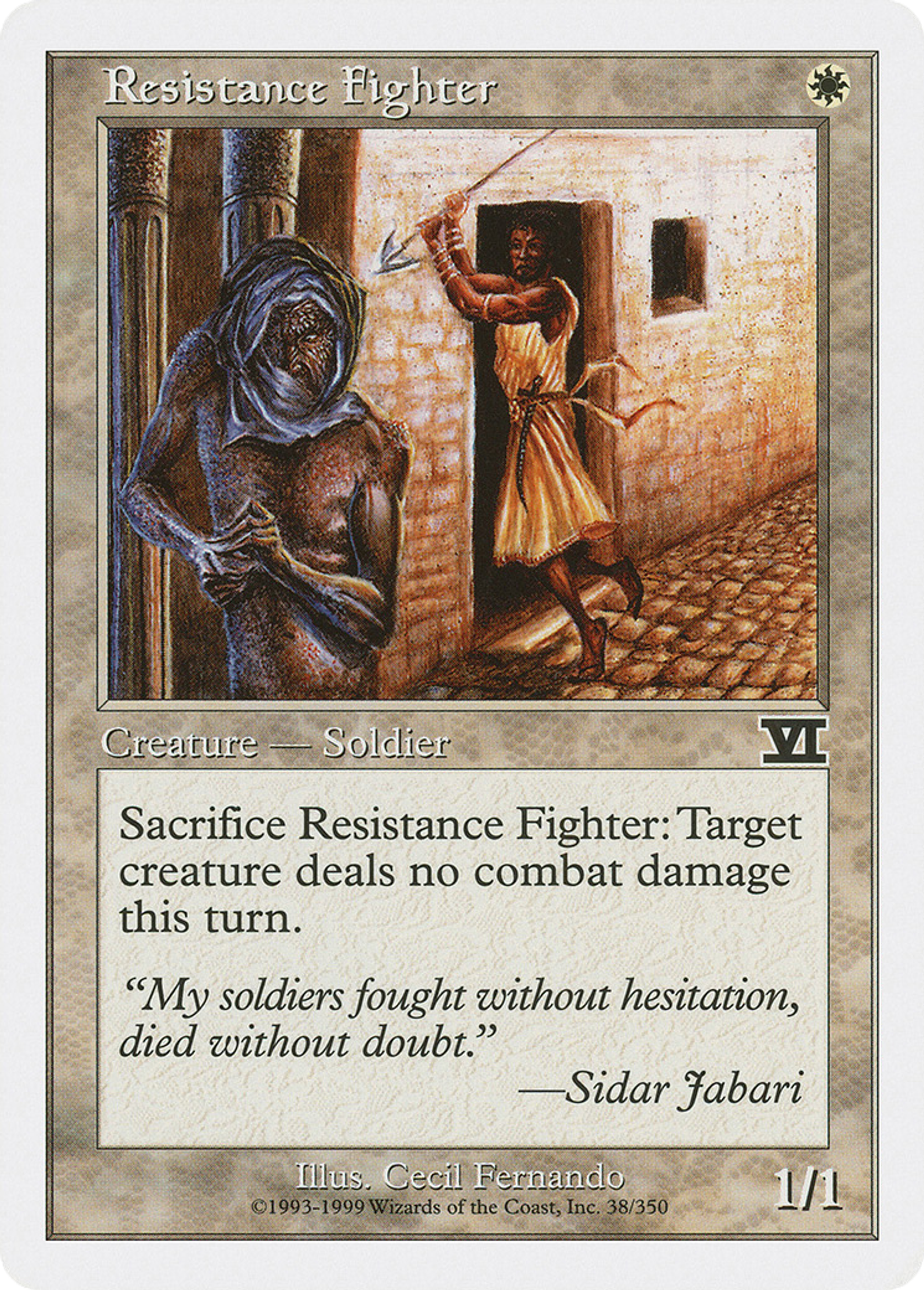 Resistance Fighter — Classic Sixth Edition — Magic: The Gathering