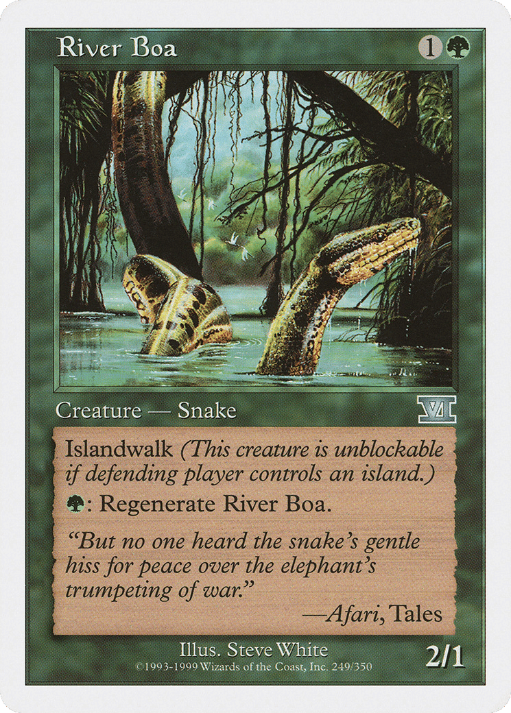 River Boa — Classic Sixth Edition — Magic: The Gathering