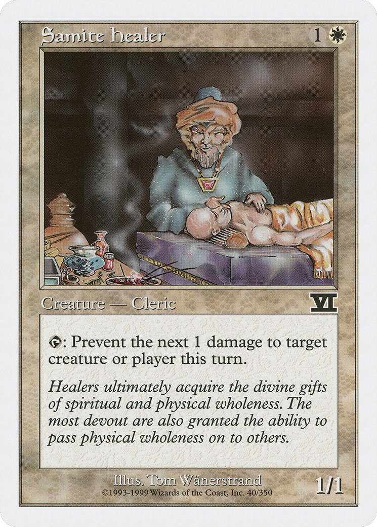 Samite Healer — Classic Sixth Edition — Magic: The Gathering
