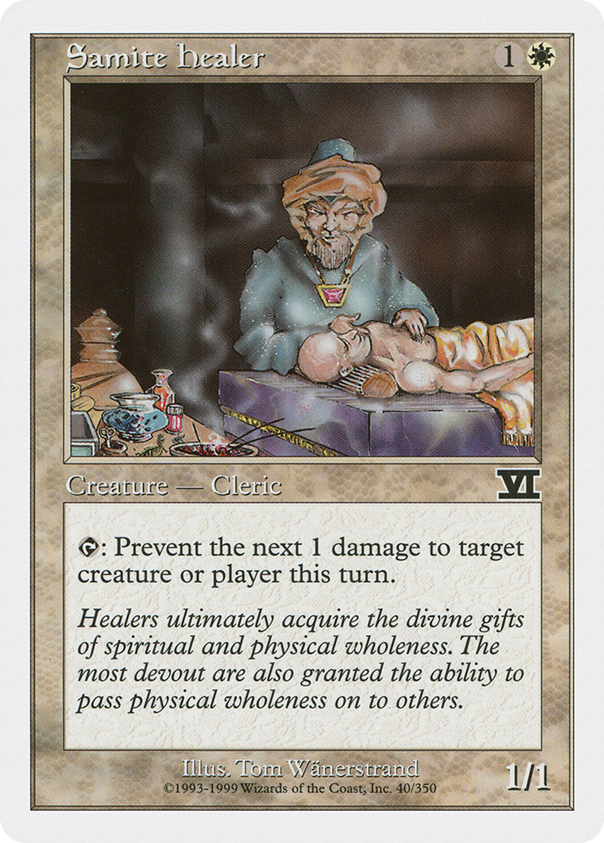 Samite Healer — Classic Sixth Edition — Magic: The Gathering