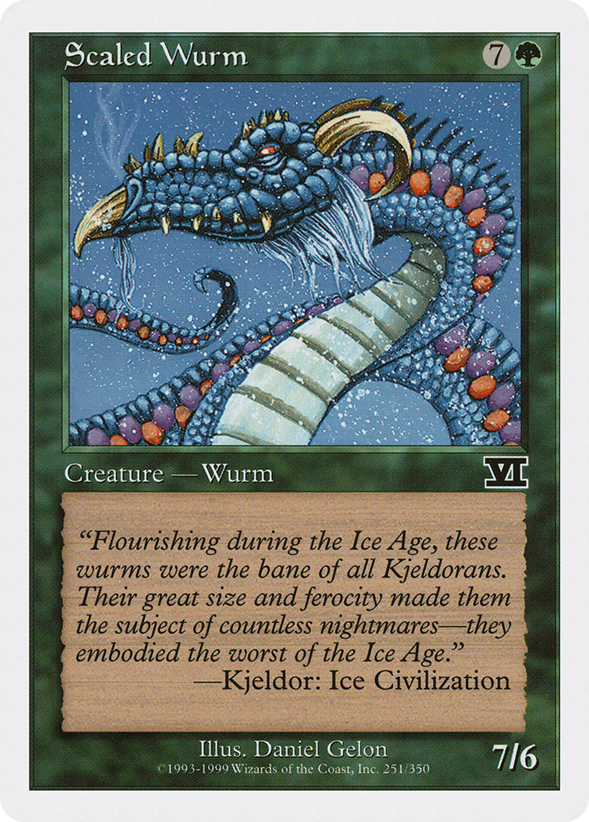 Scaled Wurm — Classic Sixth Edition — Magic: The Gathering