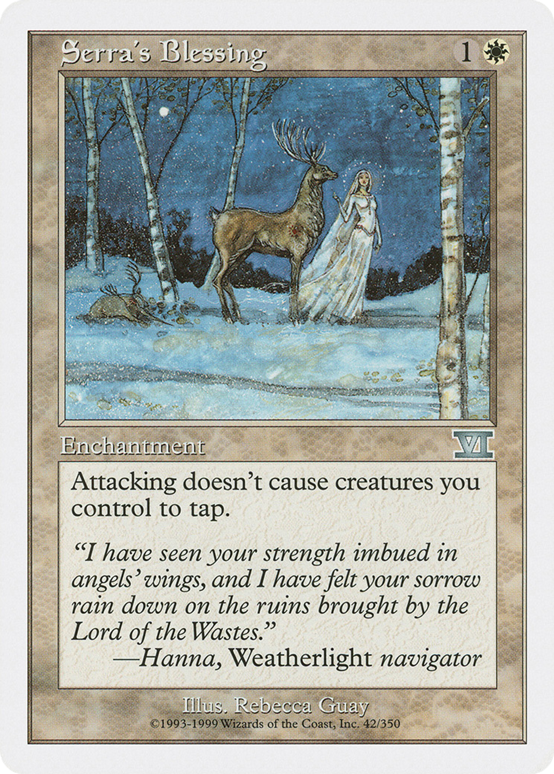 Serra's Blessing — Classic Sixth Edition — Magic: The Gathering