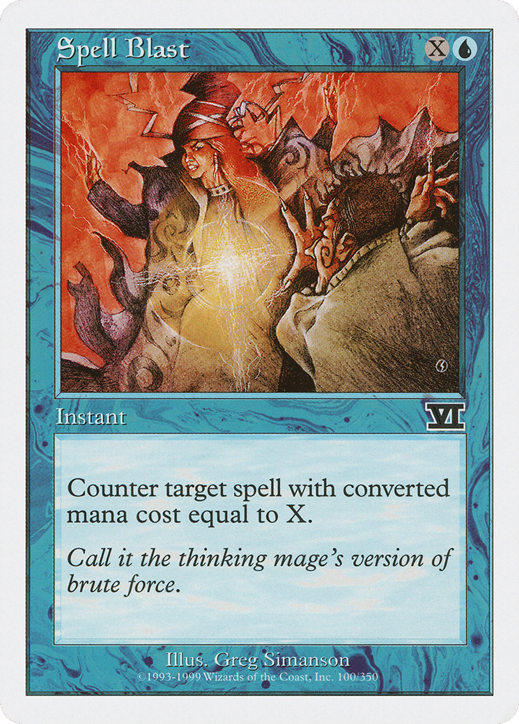 Spell Blast — Classic Sixth Edition — Magic: The Gathering