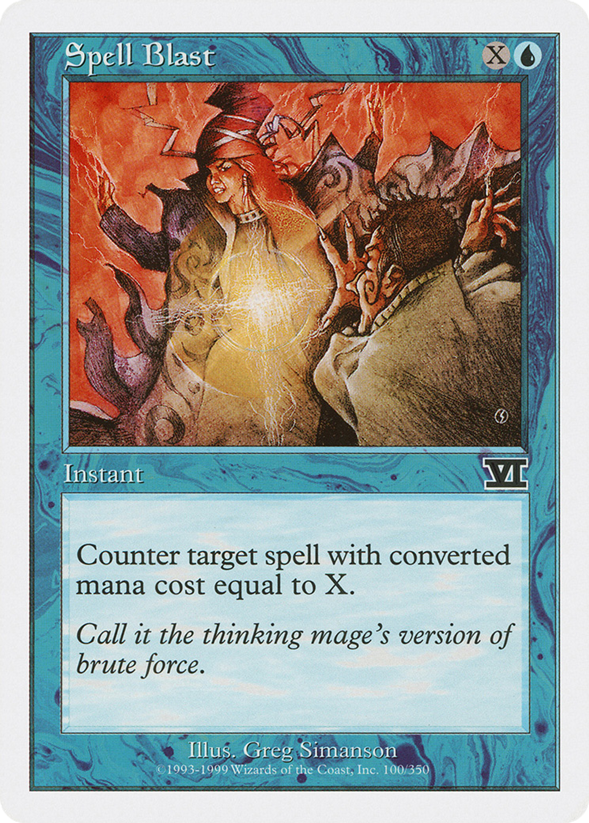Spell Blast — Classic Sixth Edition — Magic: The Gathering