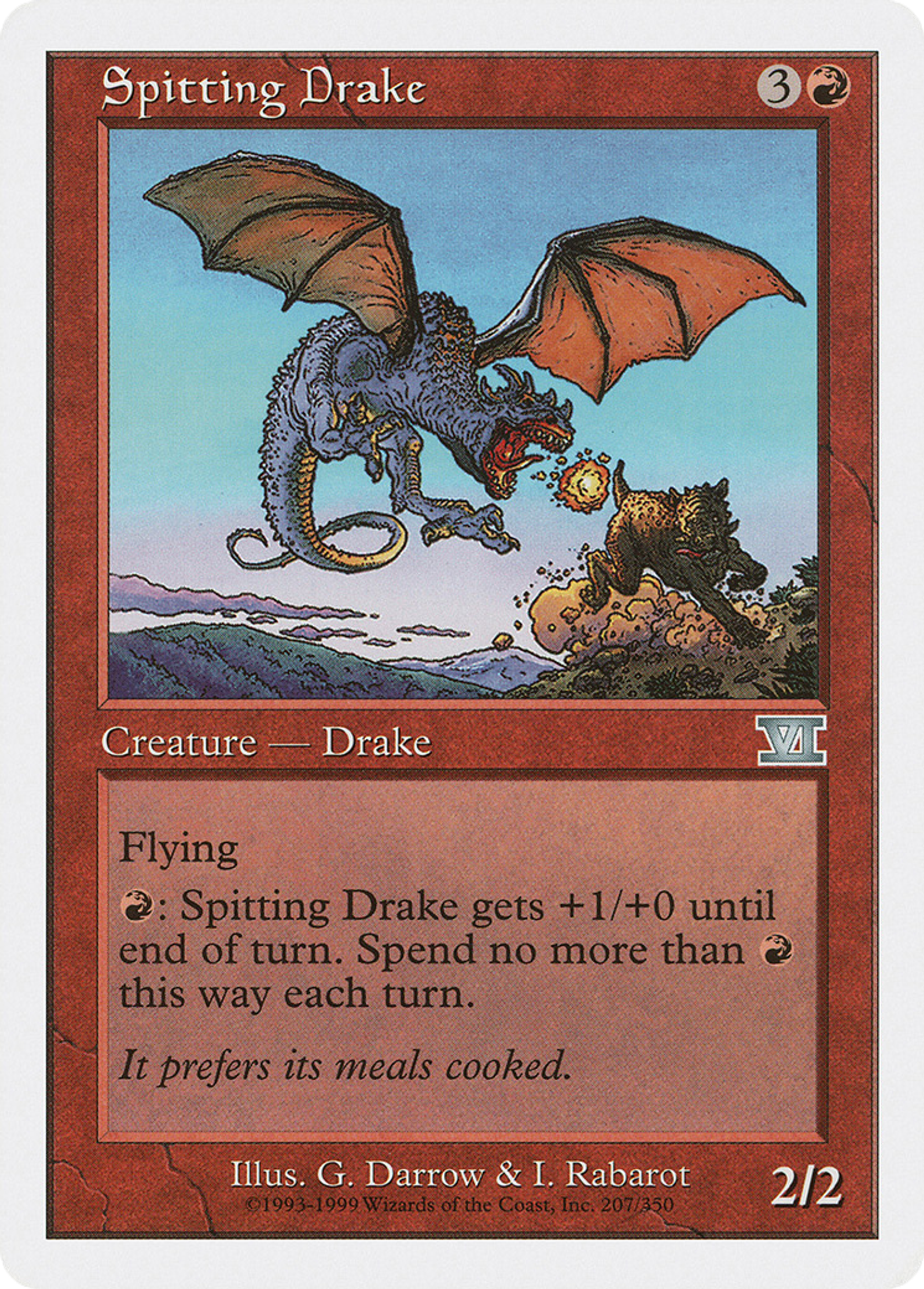 Spitting Drake — Classic Sixth Edition — Magic: The Gathering