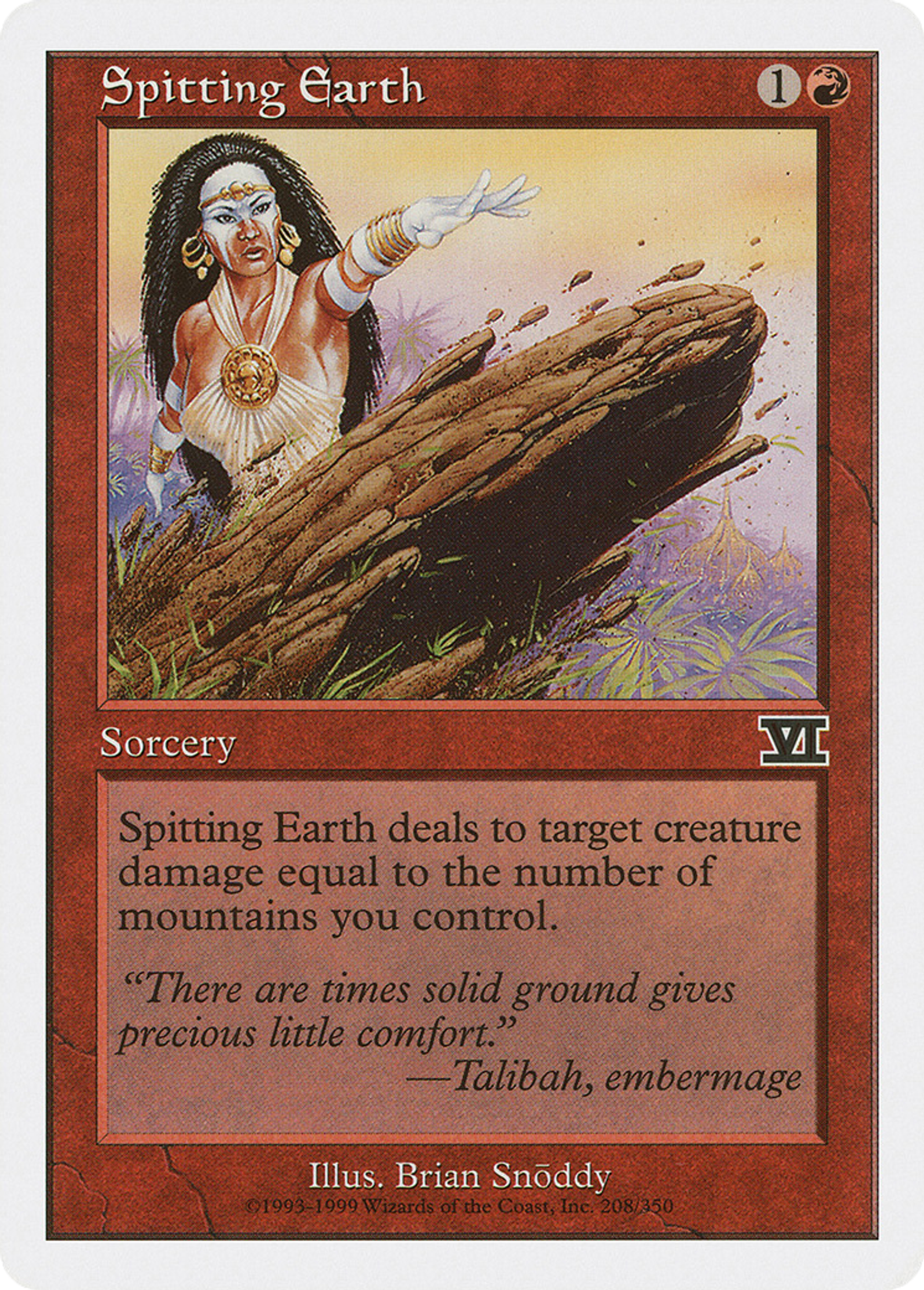 Spitting Earth — Classic Sixth Edition — Magic: The Gathering