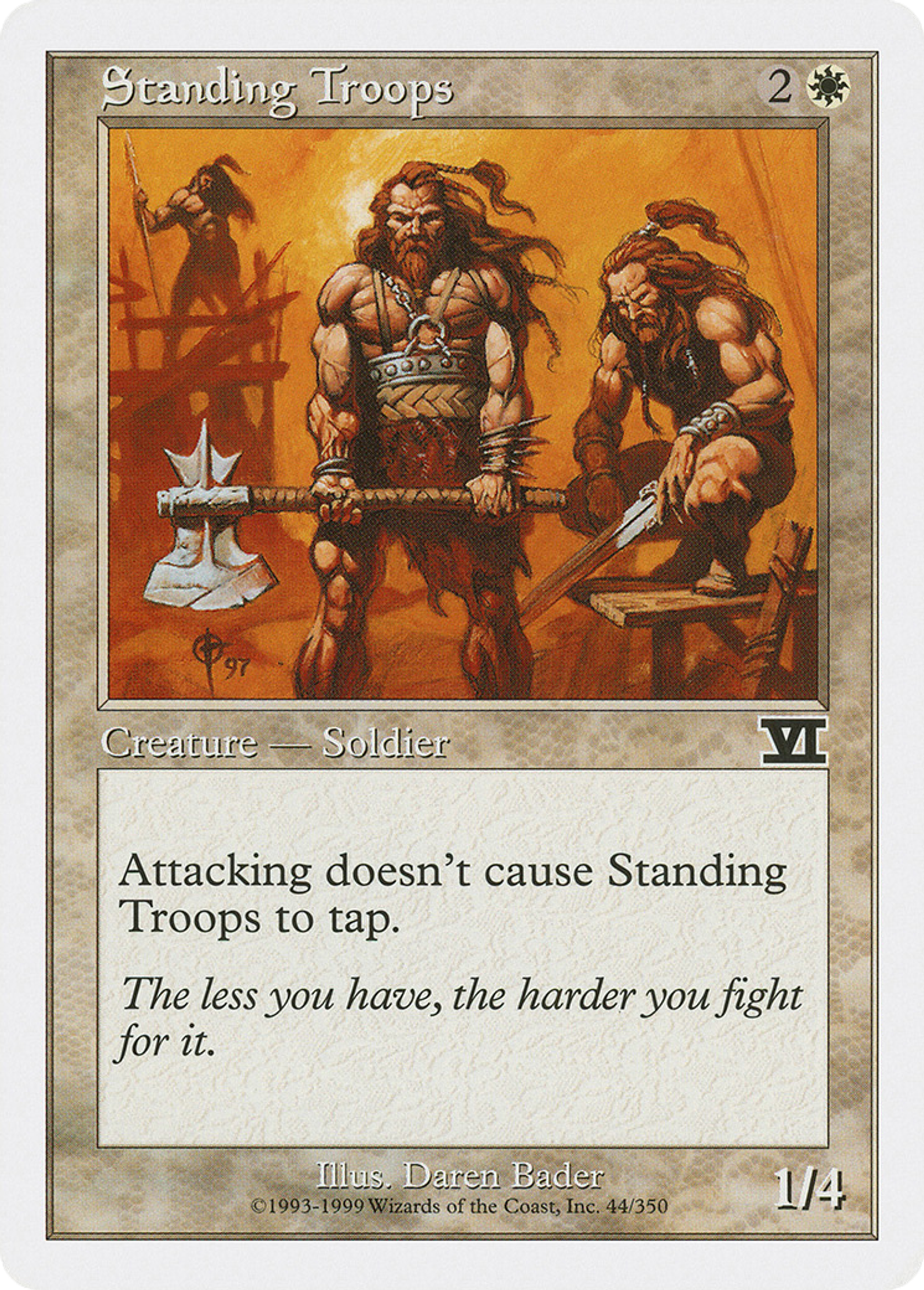 Standing Troops — Classic Sixth Edition — Magic: The Gathering