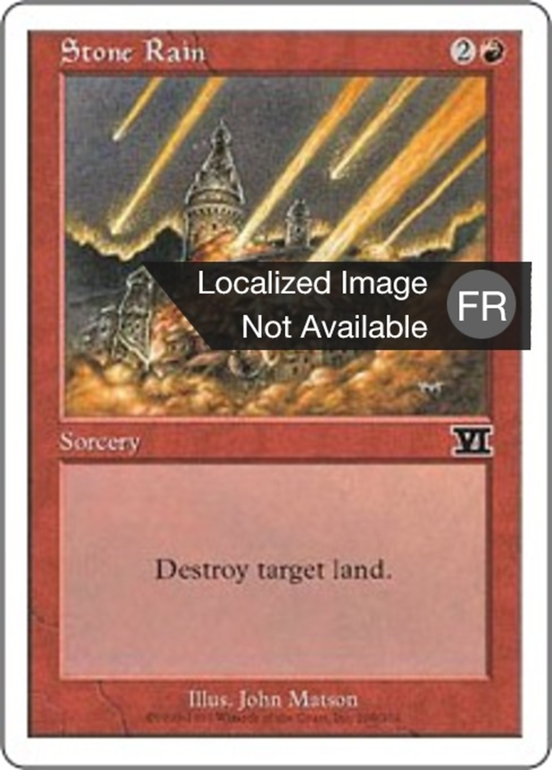 Pluie de pierres — Classic Sixth Edition — Magic: The Gathering