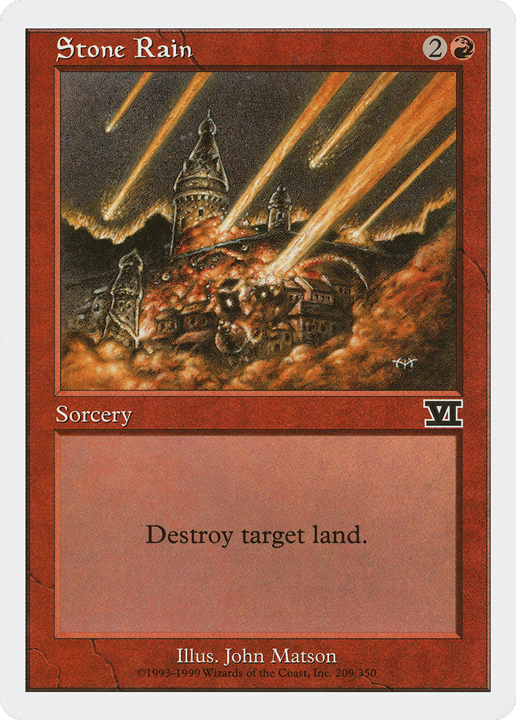 Stone Rain — Classic Sixth Edition — Magic: The Gathering