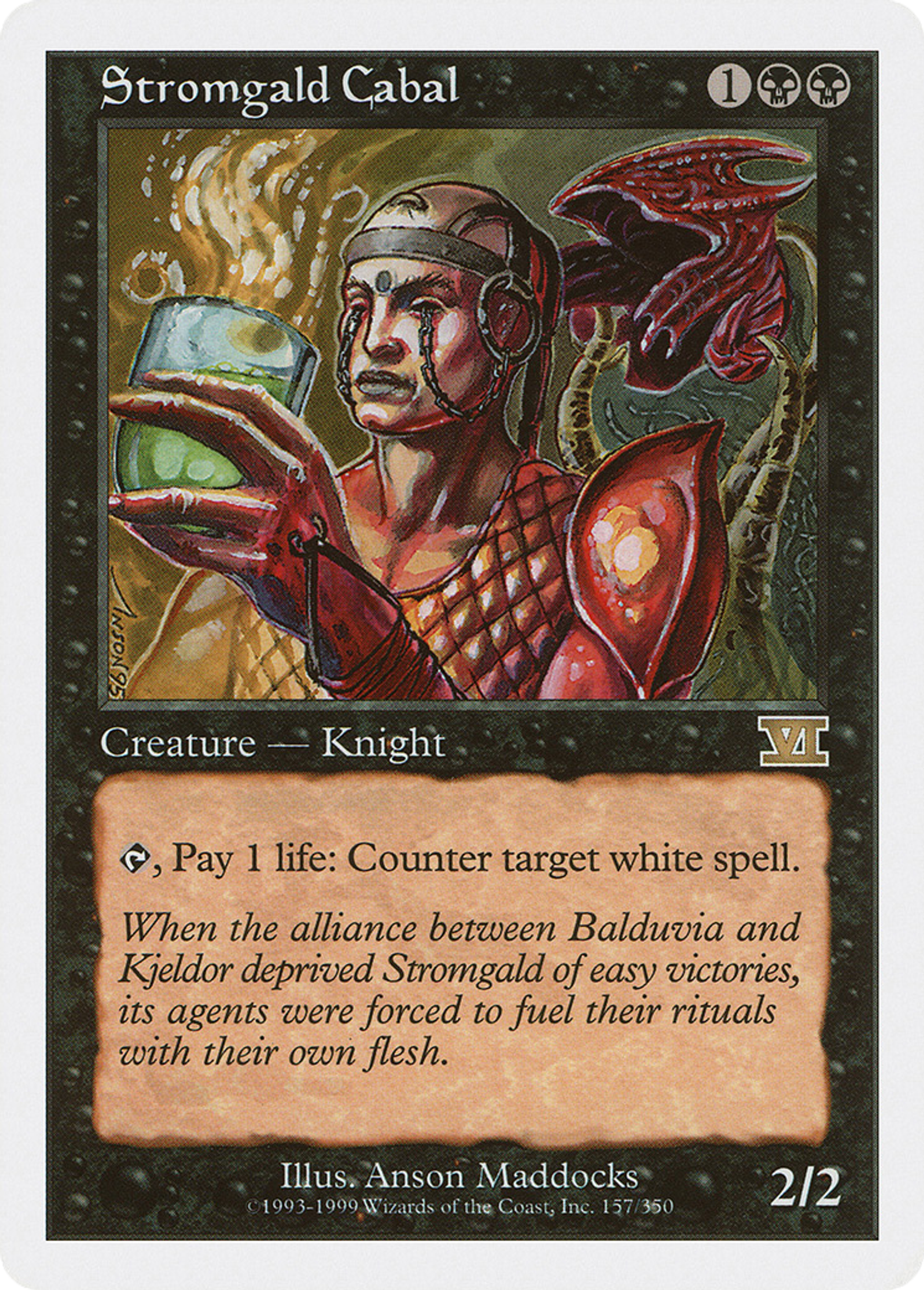 Stromgald Cabal — Classic Sixth Edition — Magic: The Gathering