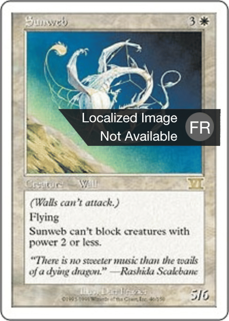 Toile solaire — Classic Sixth Edition — Magic: The Gathering
