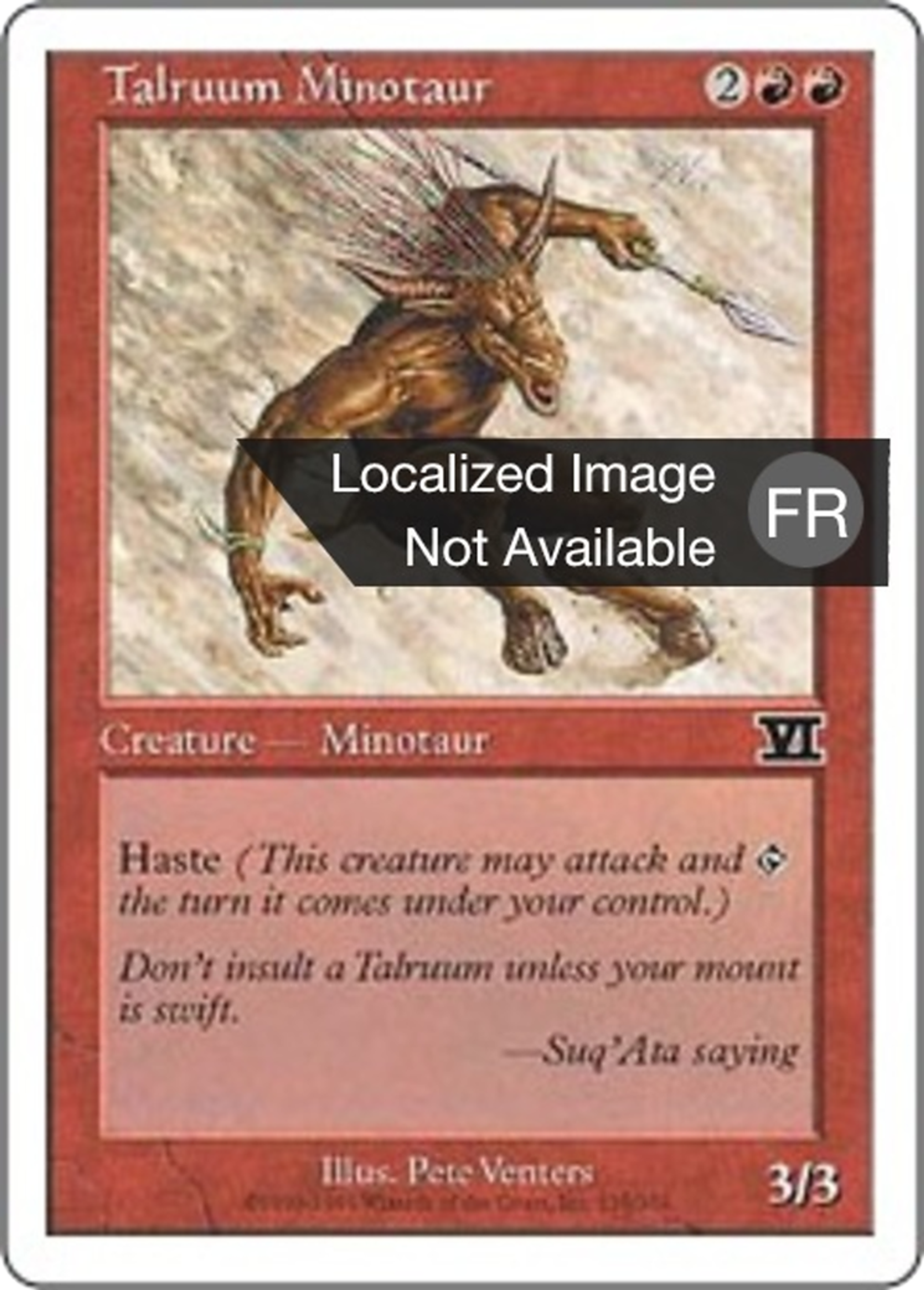 Minotaure Talruùm — Classic Sixth Edition — Magic: The Gathering
