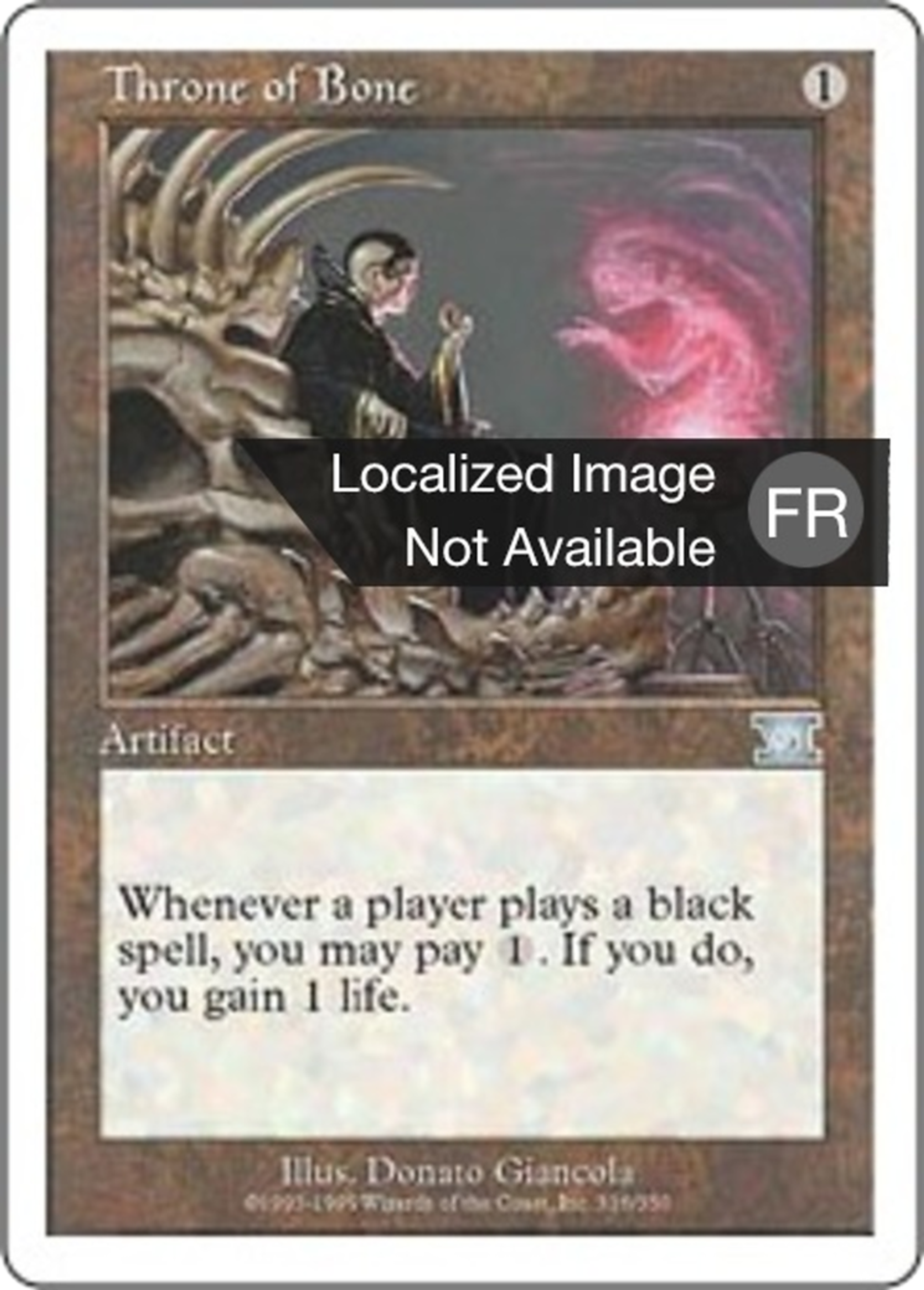 Trône d'os — Classic Sixth Edition — Magic: The Gathering
