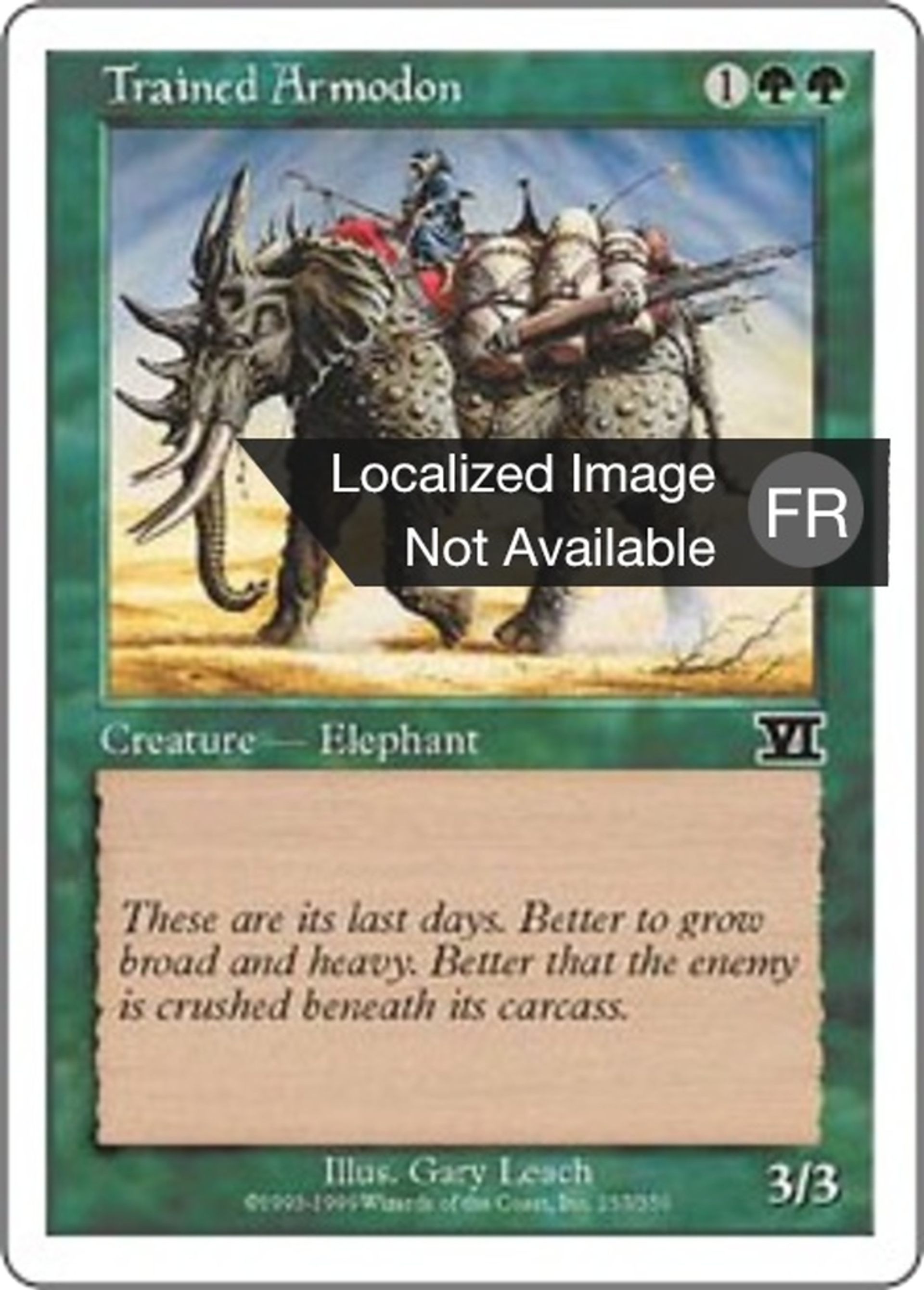 Armodon dressé — Classic Sixth Edition — Magic: The Gathering