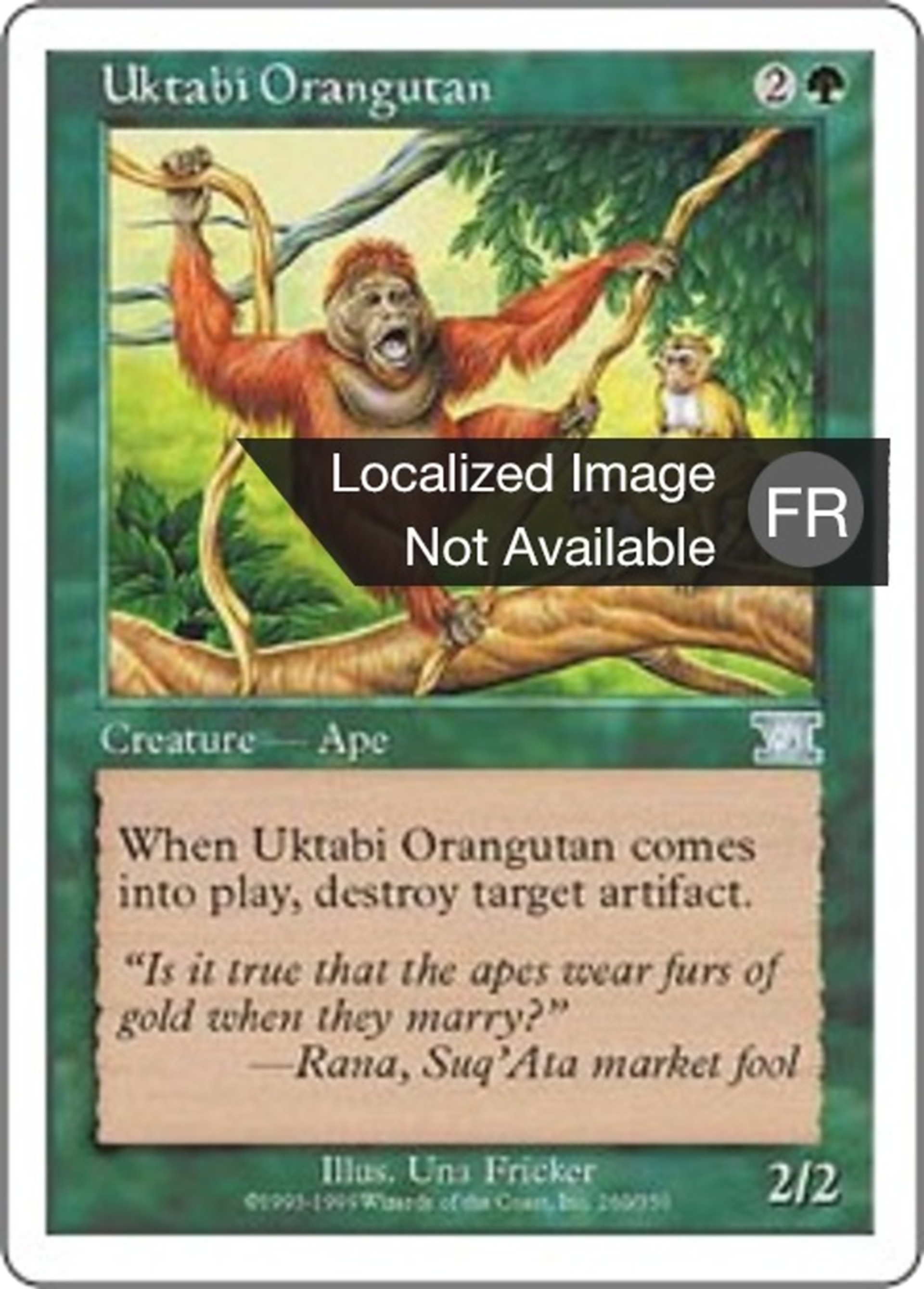 Orang-outang de l'Ouktabi — Classic Sixth Edition — Magic: The Gathering