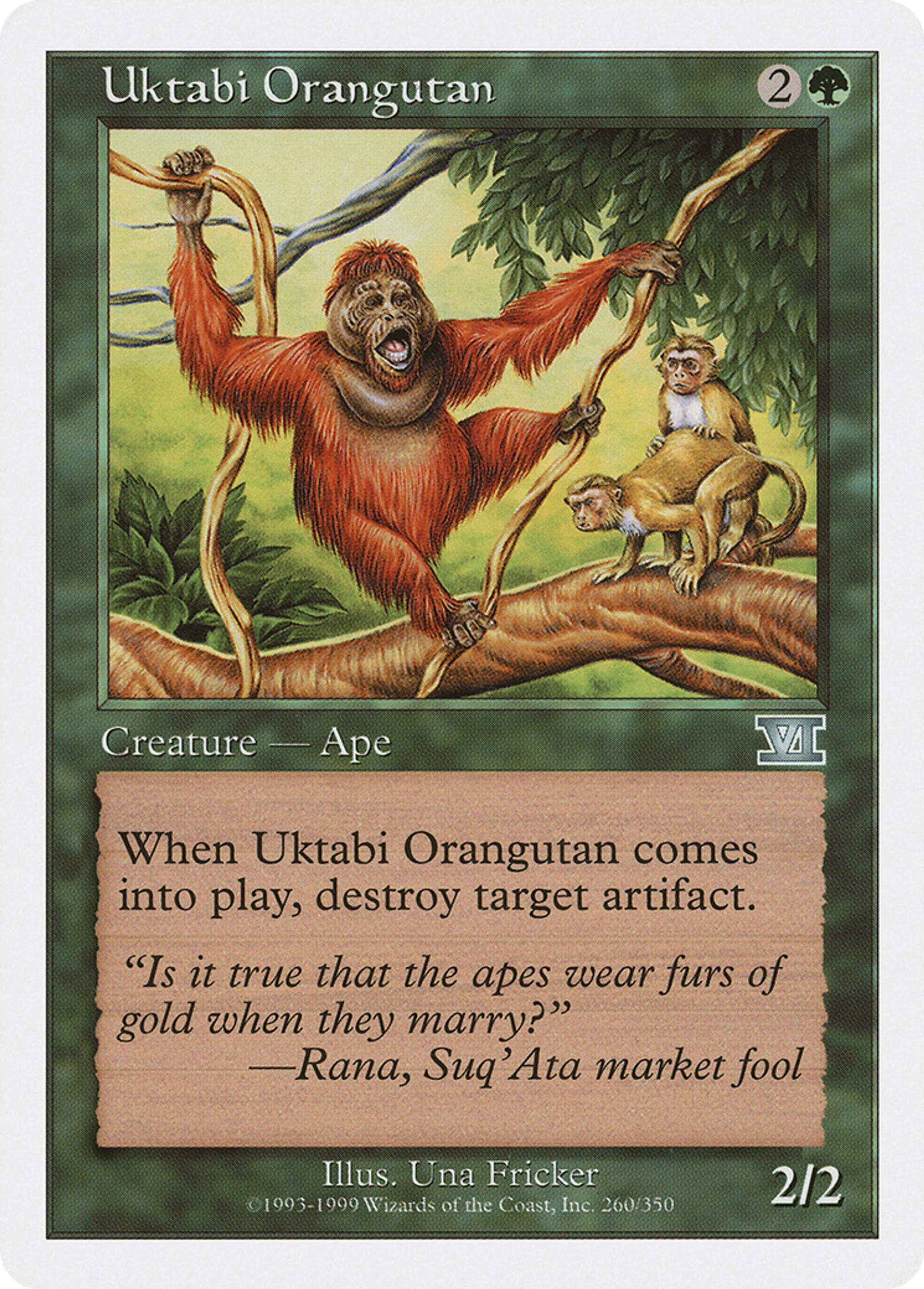 Uktabi Orangutan — Classic Sixth Edition — Magic: The Gathering
