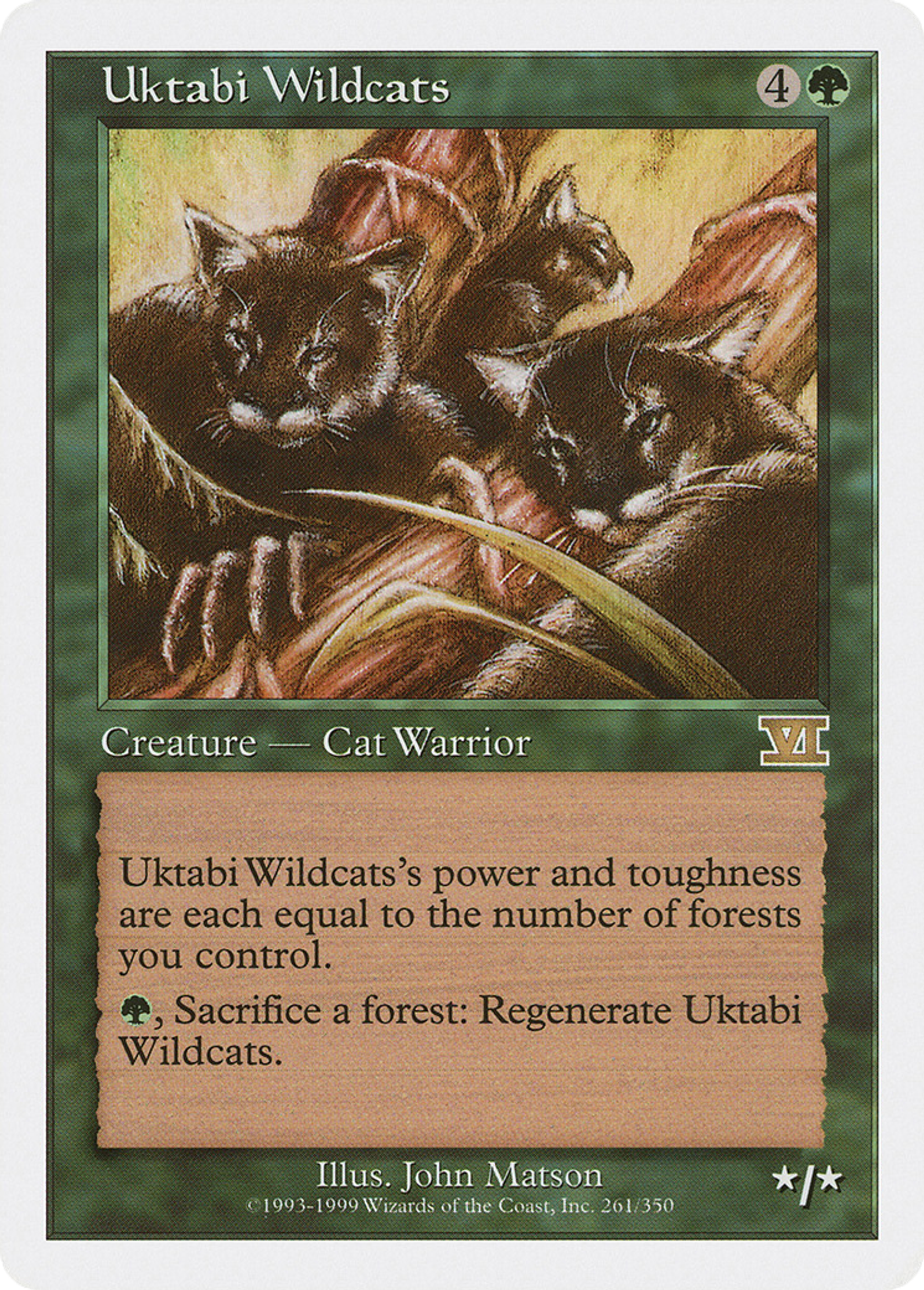 Uktabi Wildcats — Classic Sixth Edition — Magic: The Gathering