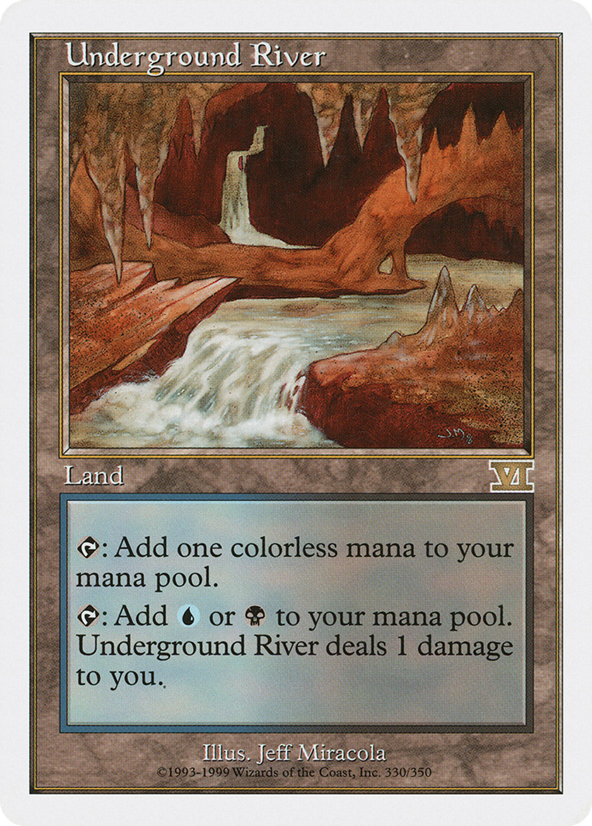 Underground River — Classic Sixth Edition — Magic: The Gathering