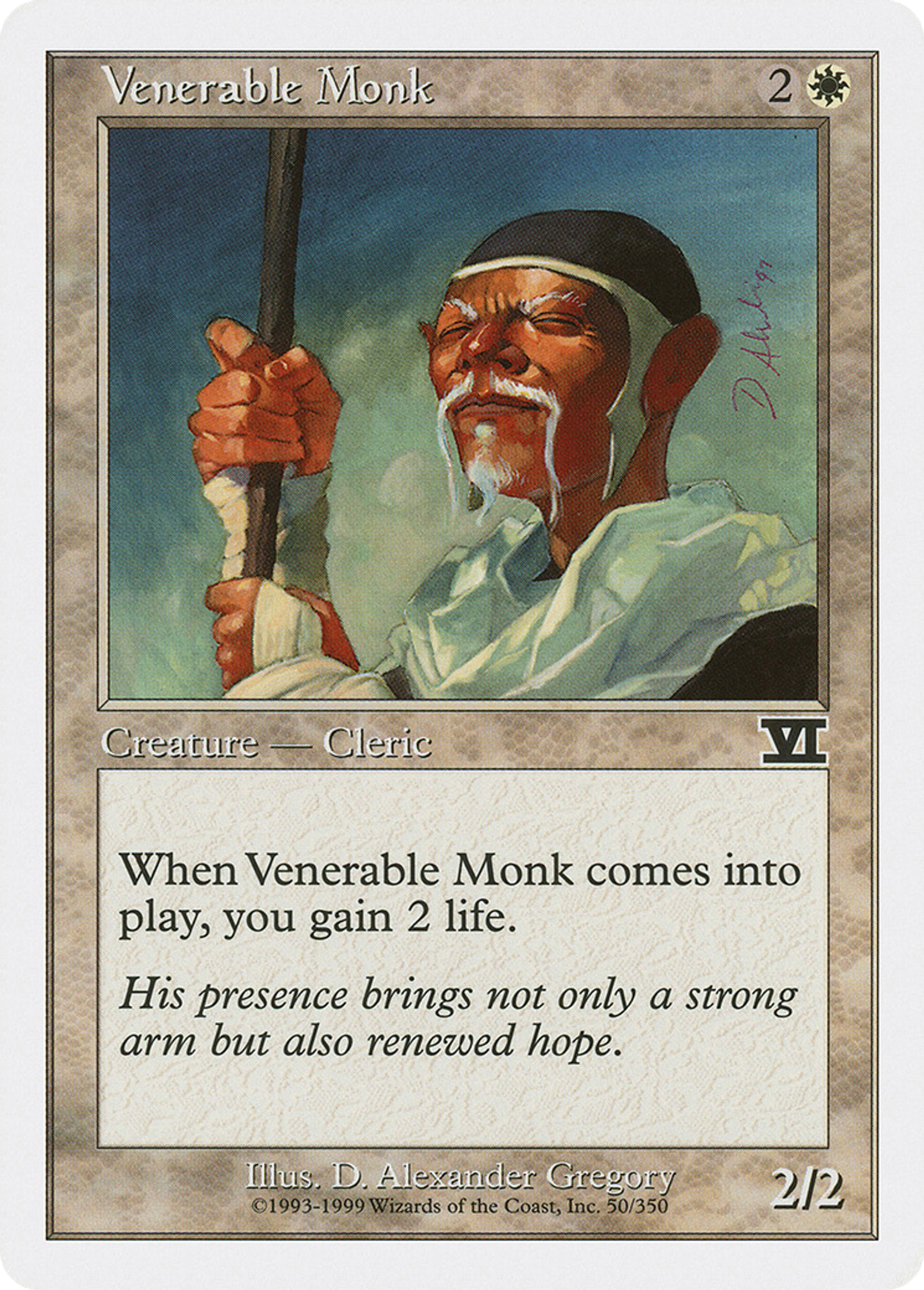 Venerable Monk — Classic Sixth Edition — Magic: The Gathering