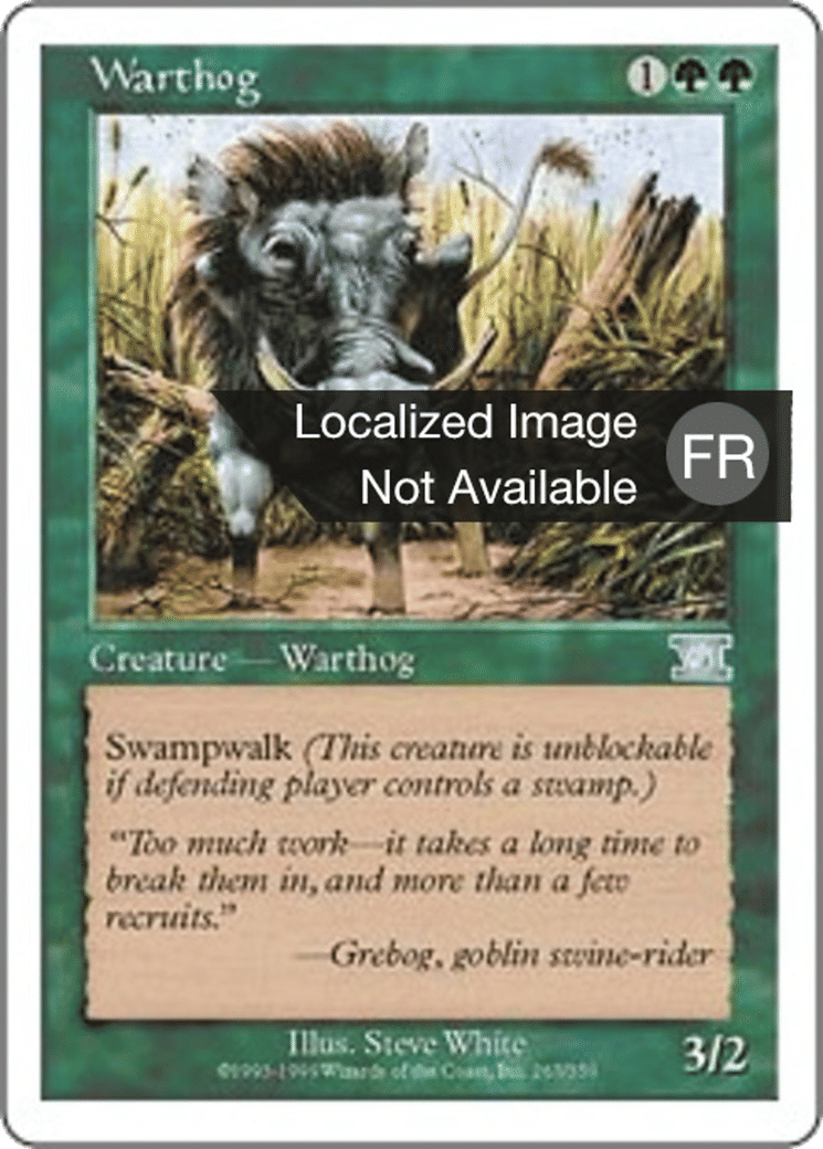 Phacochère — Classic Sixth Edition — Magic: The Gathering