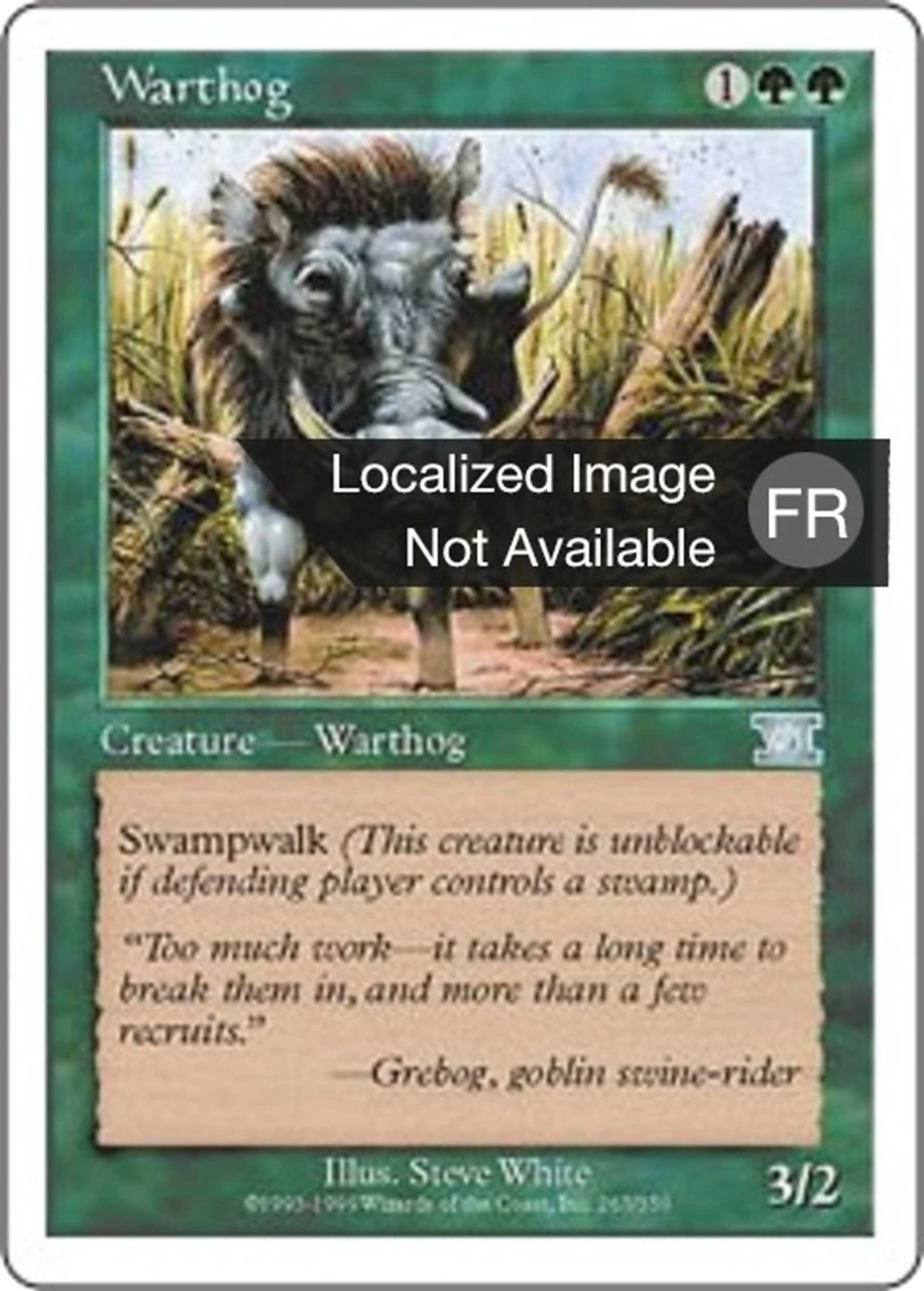 Phacochère — Classic Sixth Edition — Magic: The Gathering